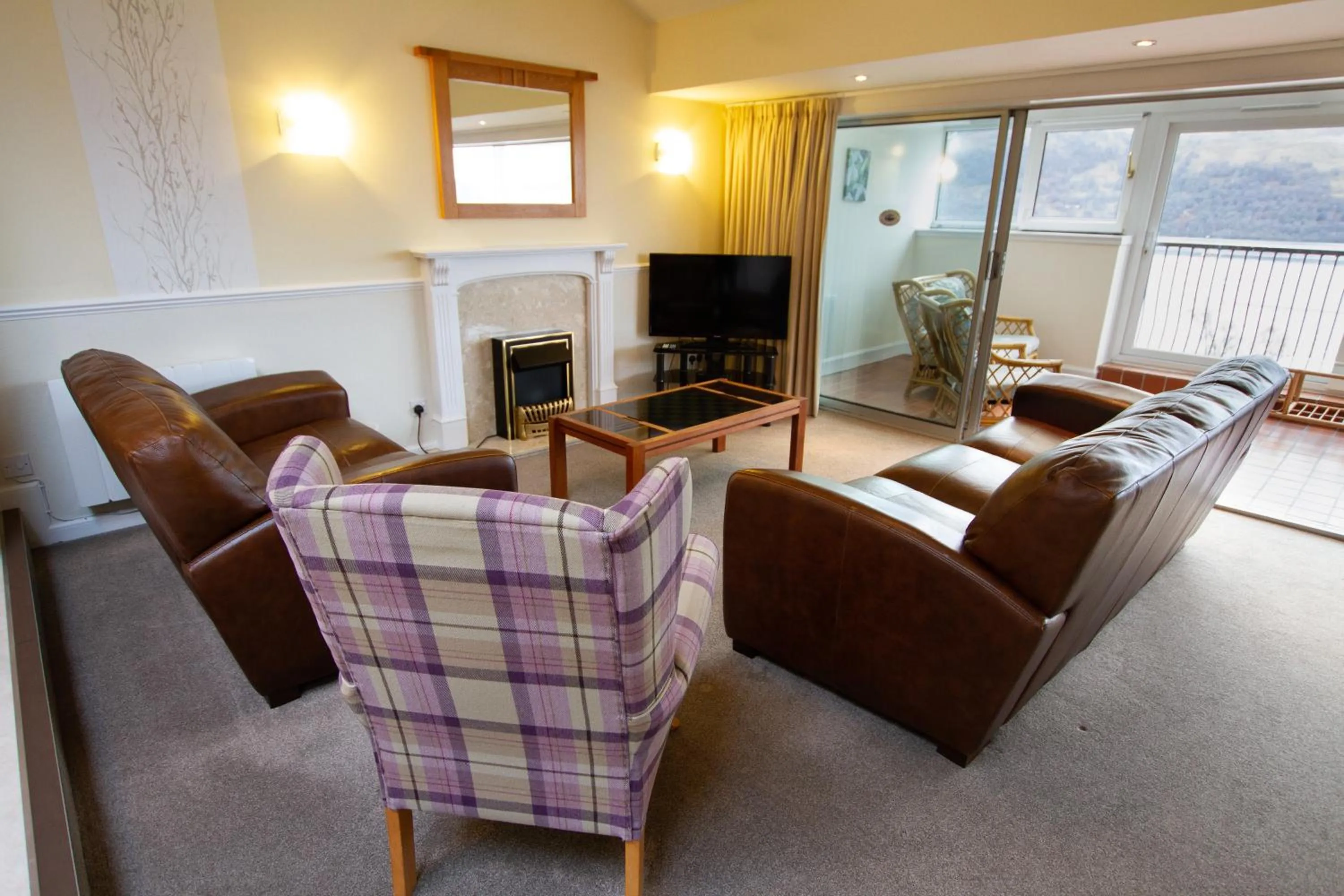 Living room in Loch Rannoch Highland Club