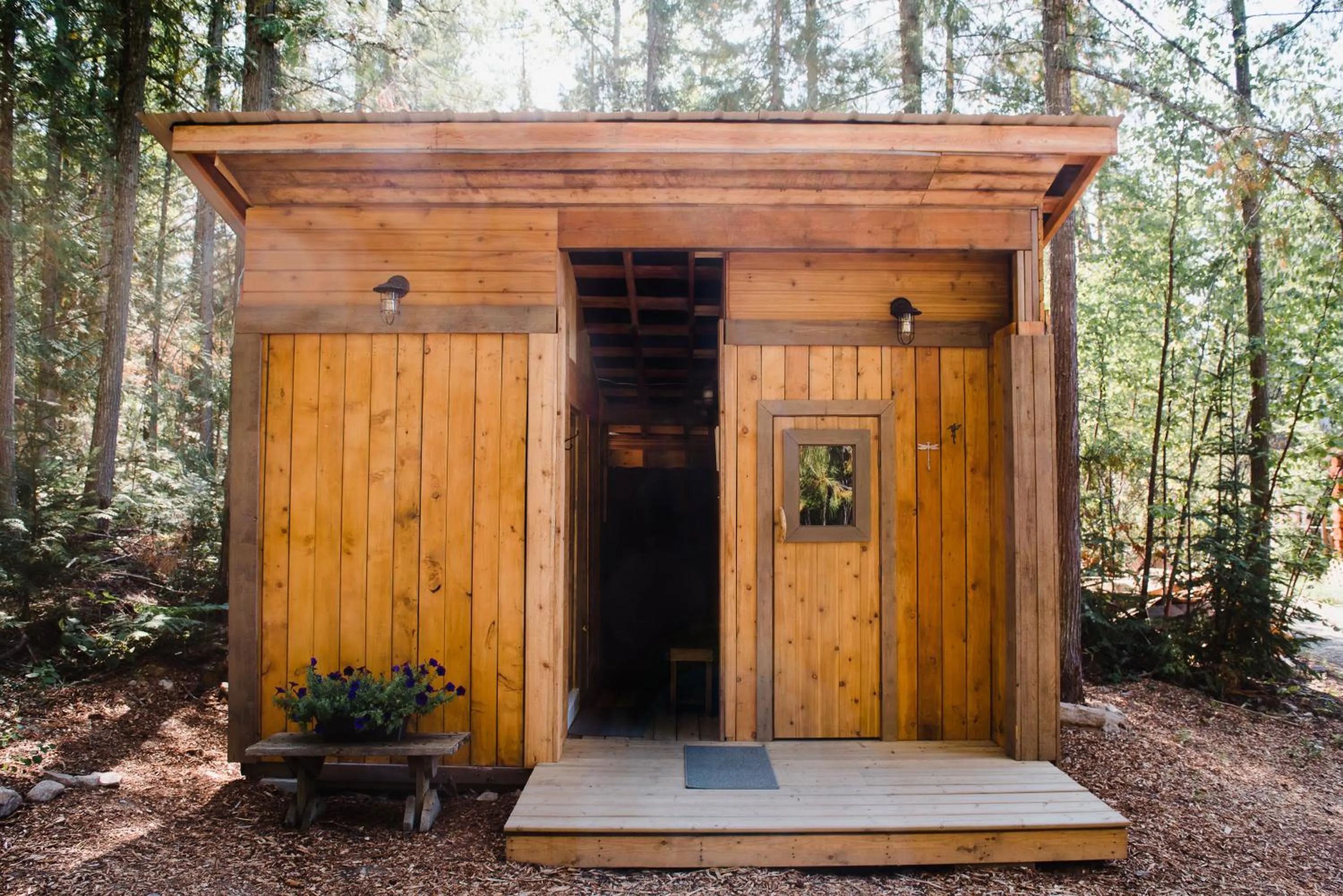Sauna in Cedar Haven Cabins and Resort