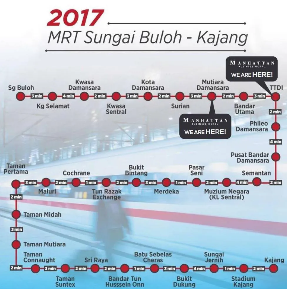 Location in Manhattan Business Hotel TTDI