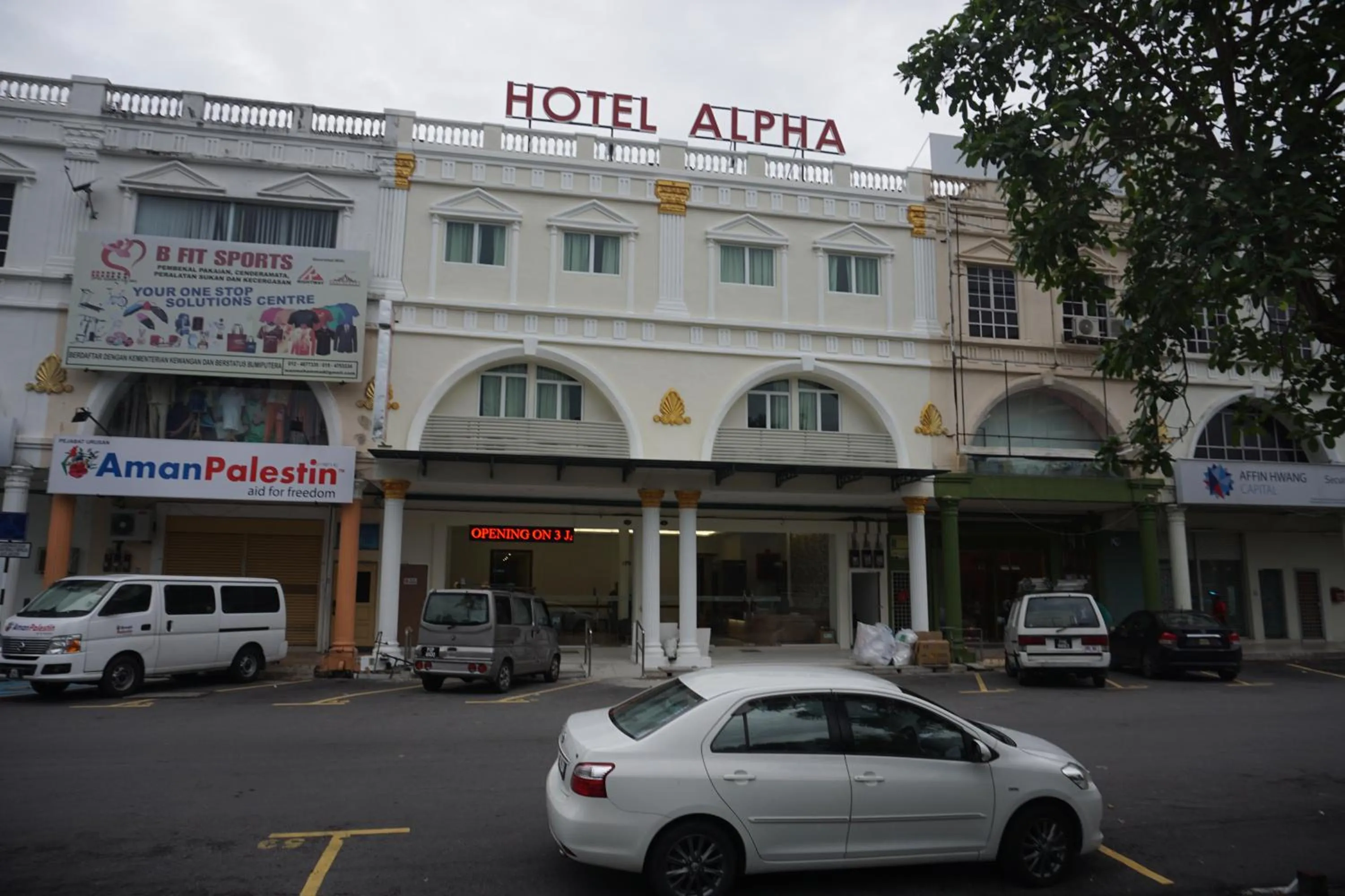 Property building in Hotel Alpha