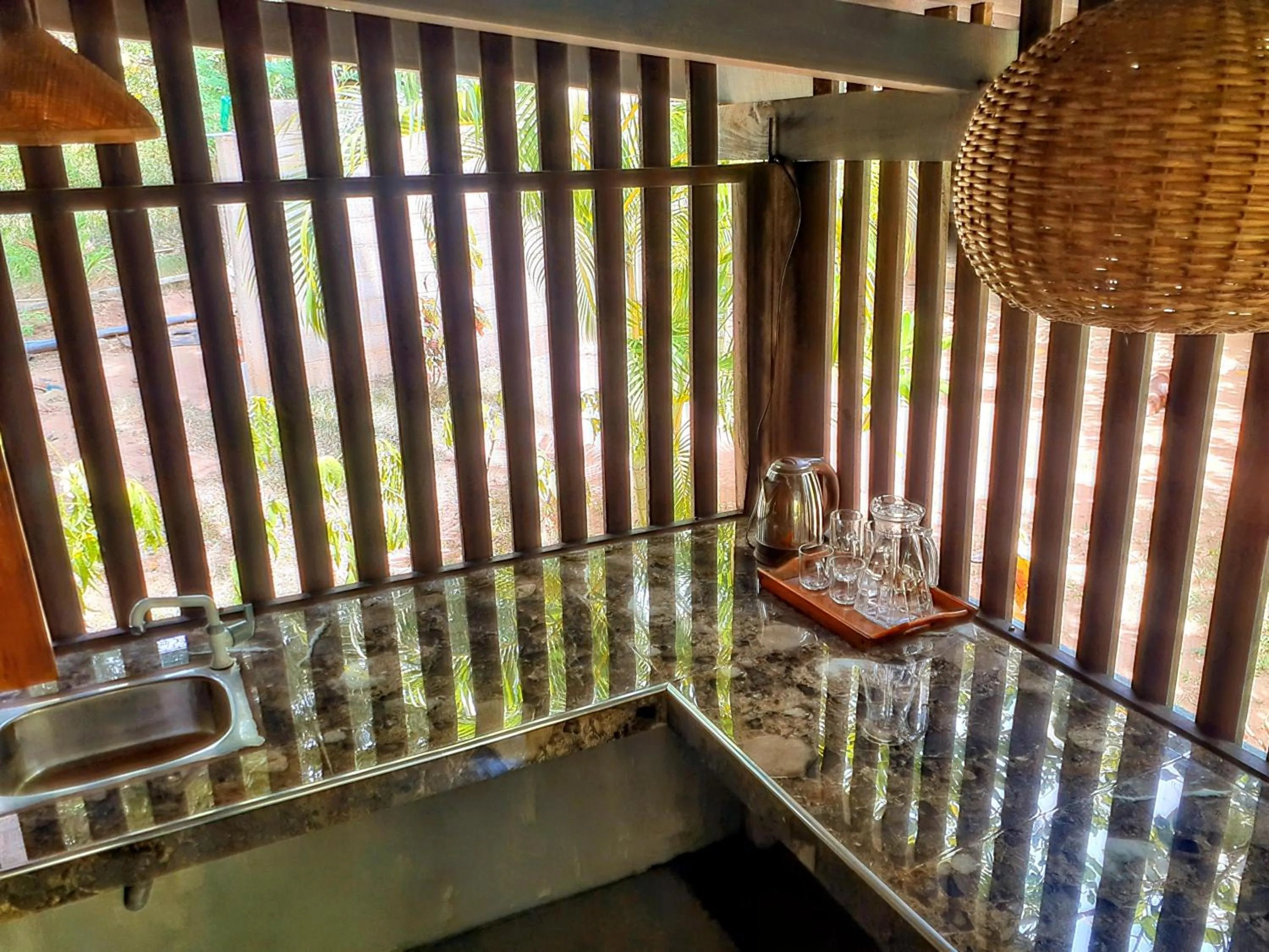 Kitchen or kitchenette in Neem Jay Beach Resort