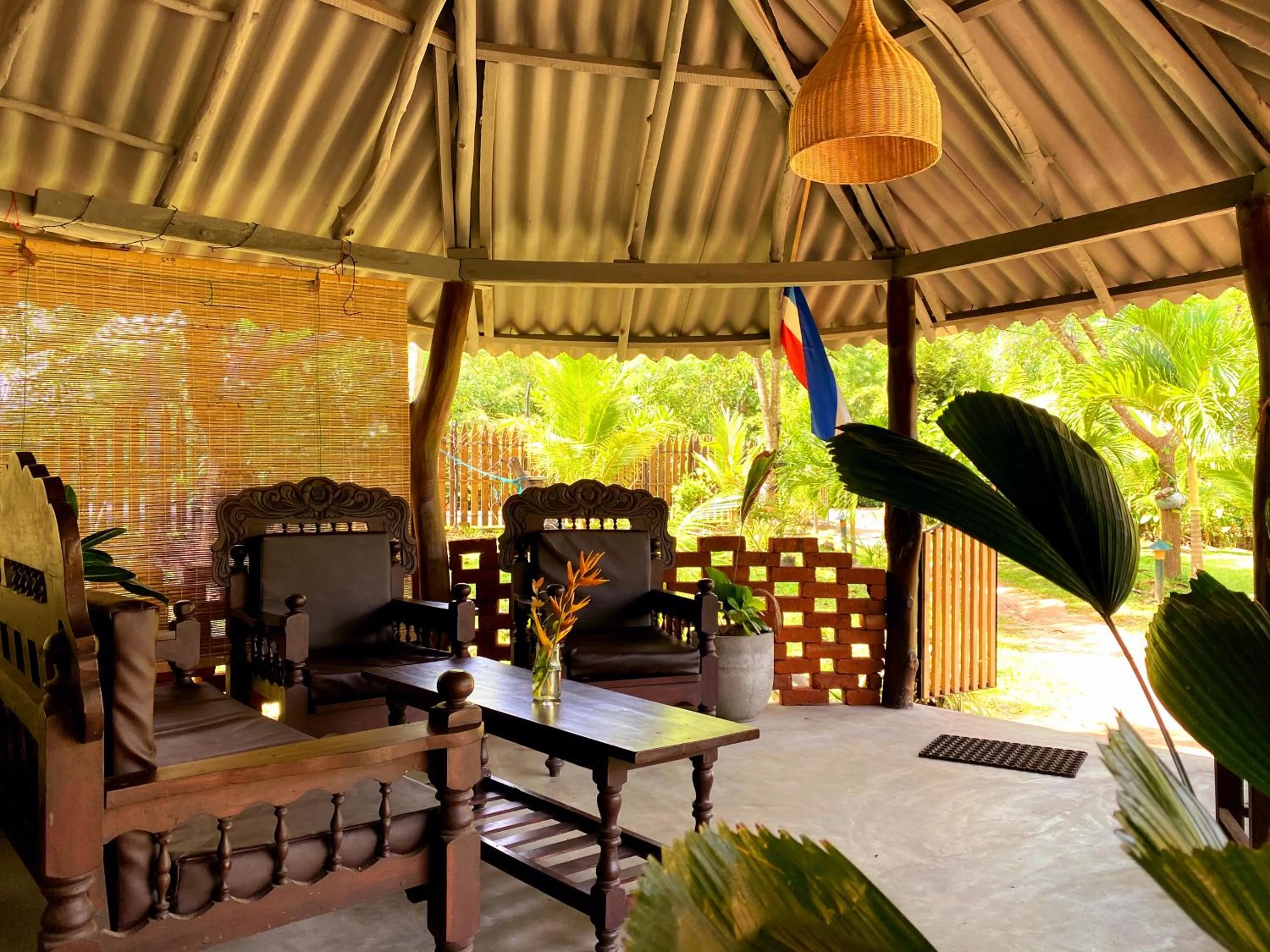 Seating area in Neem Jay Beach Resort
