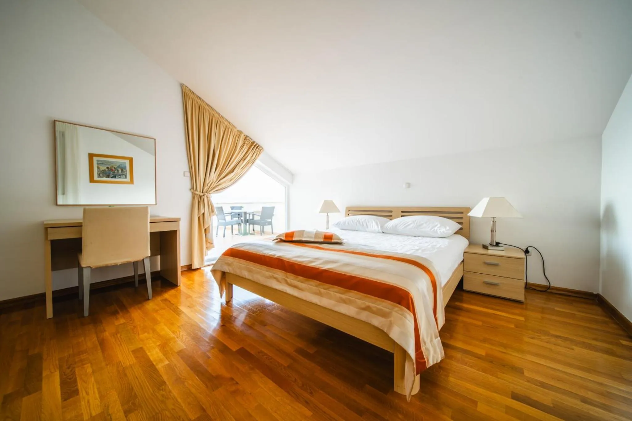Bedroom, Bed in Pervanovo Apartments with Free Parking