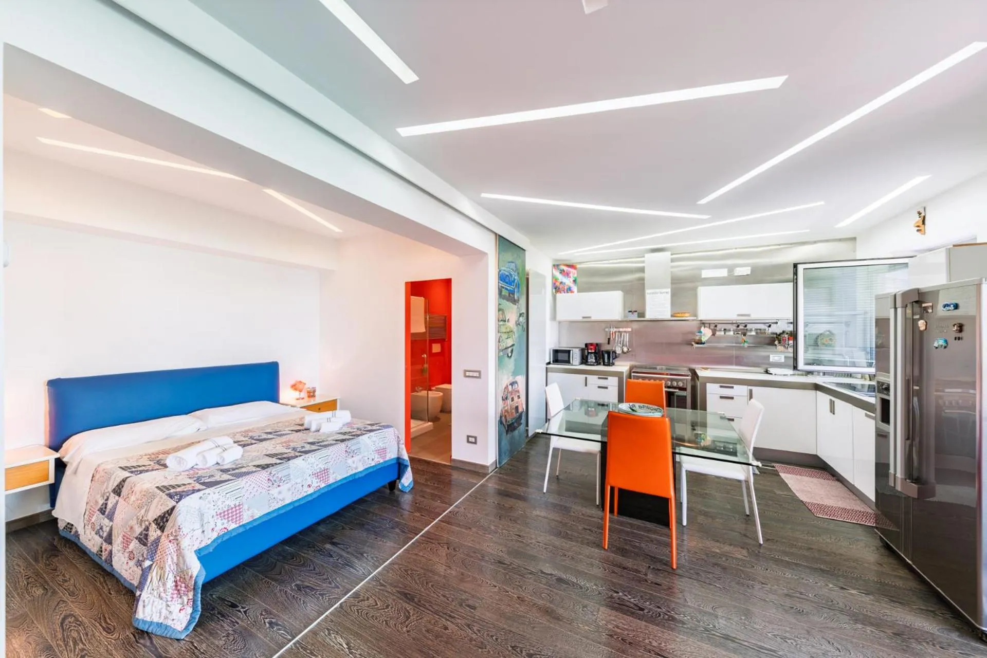 Bedroom, Bed in The Loft Via Torricella
