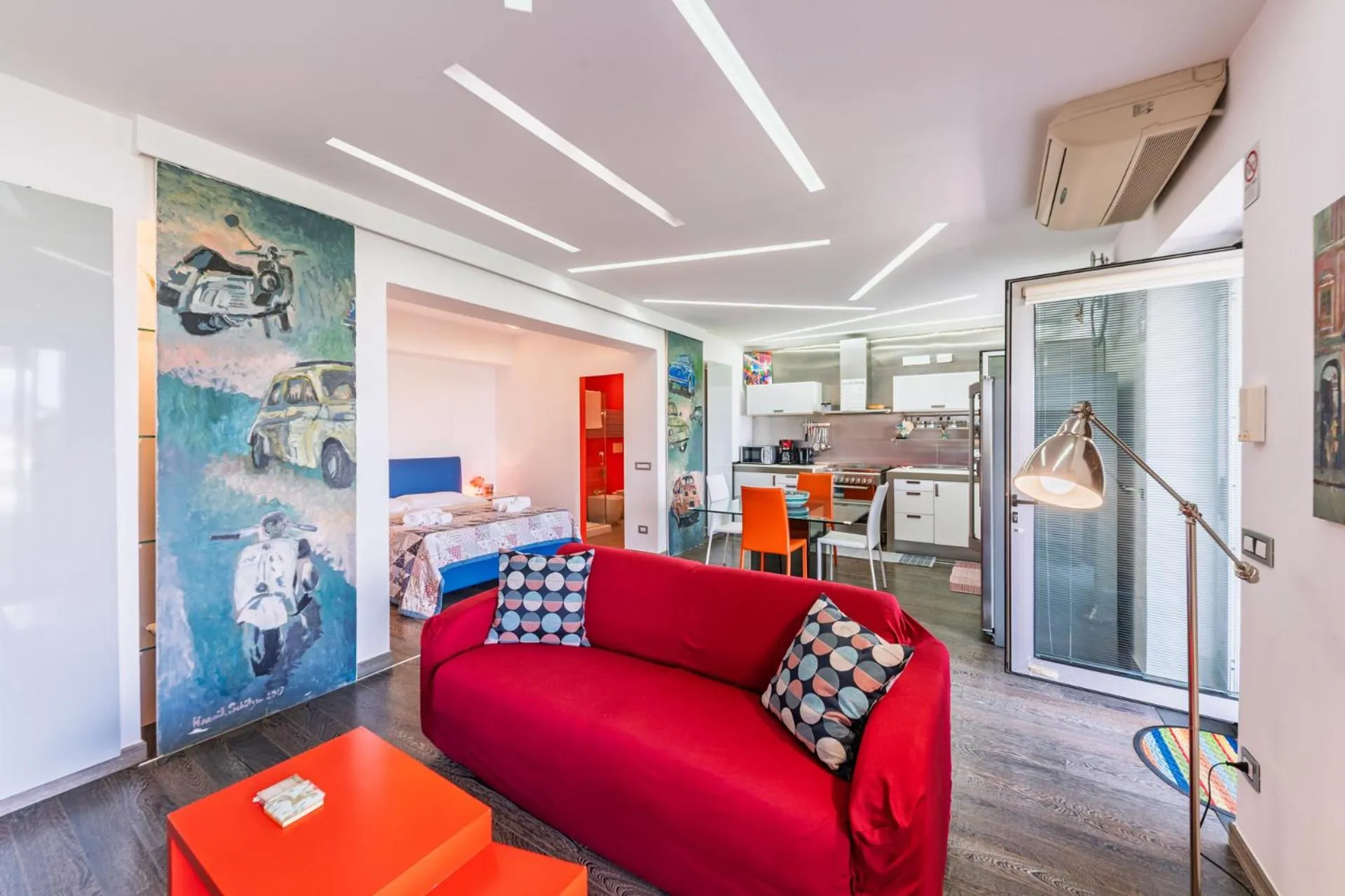 Living room in The Loft Via Torricella