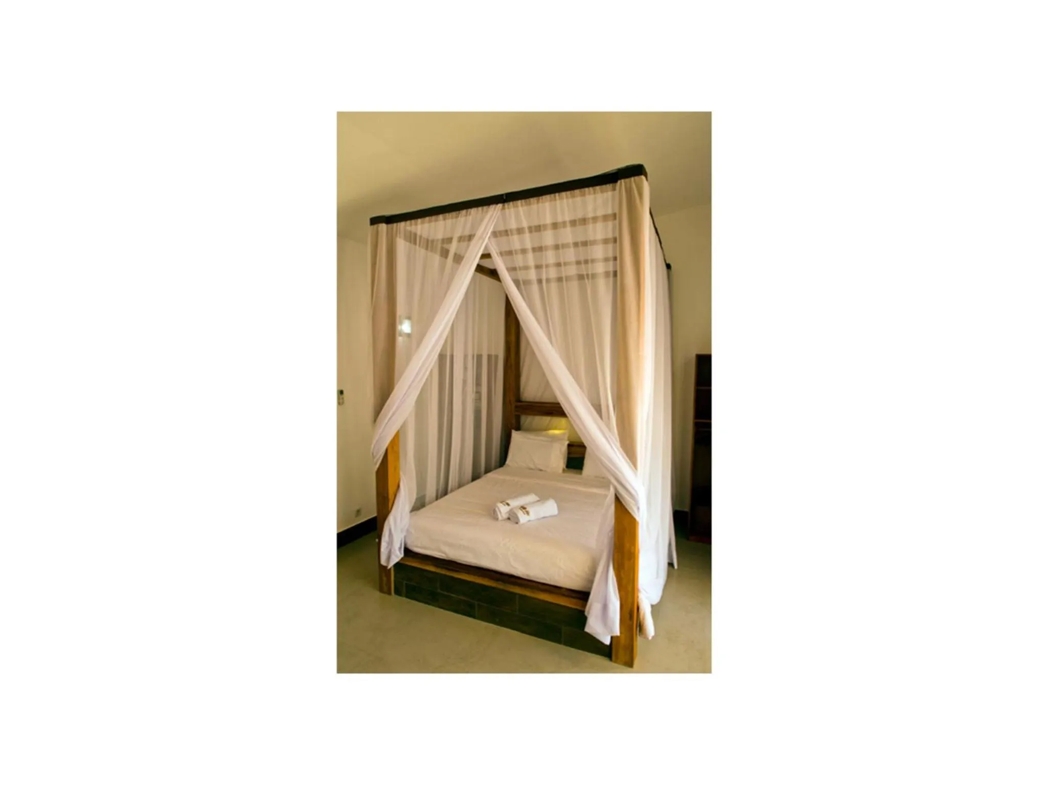 Bed in Gili Air Bungalows