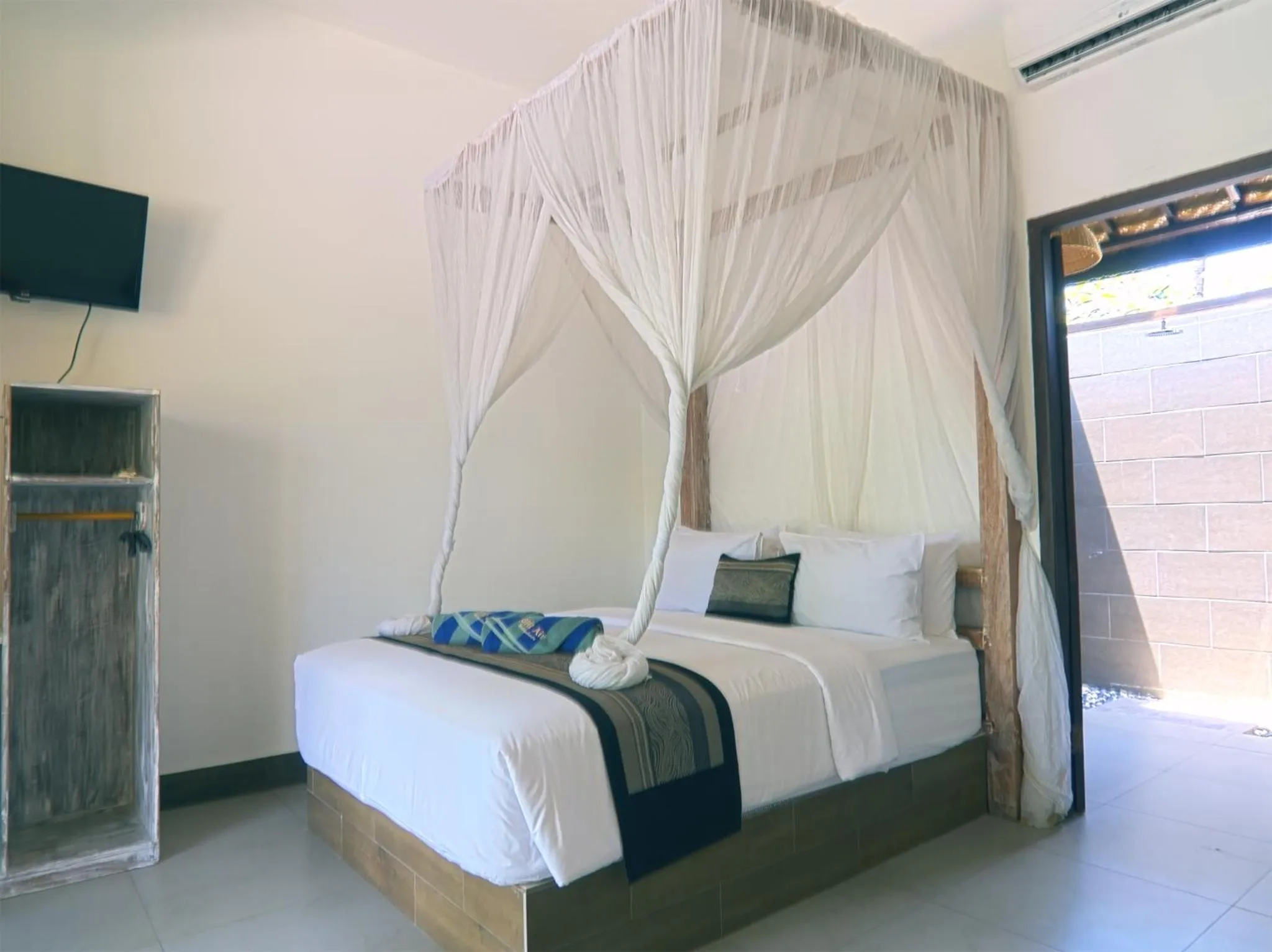 Bedroom, Bed in Gili Air Bungalows