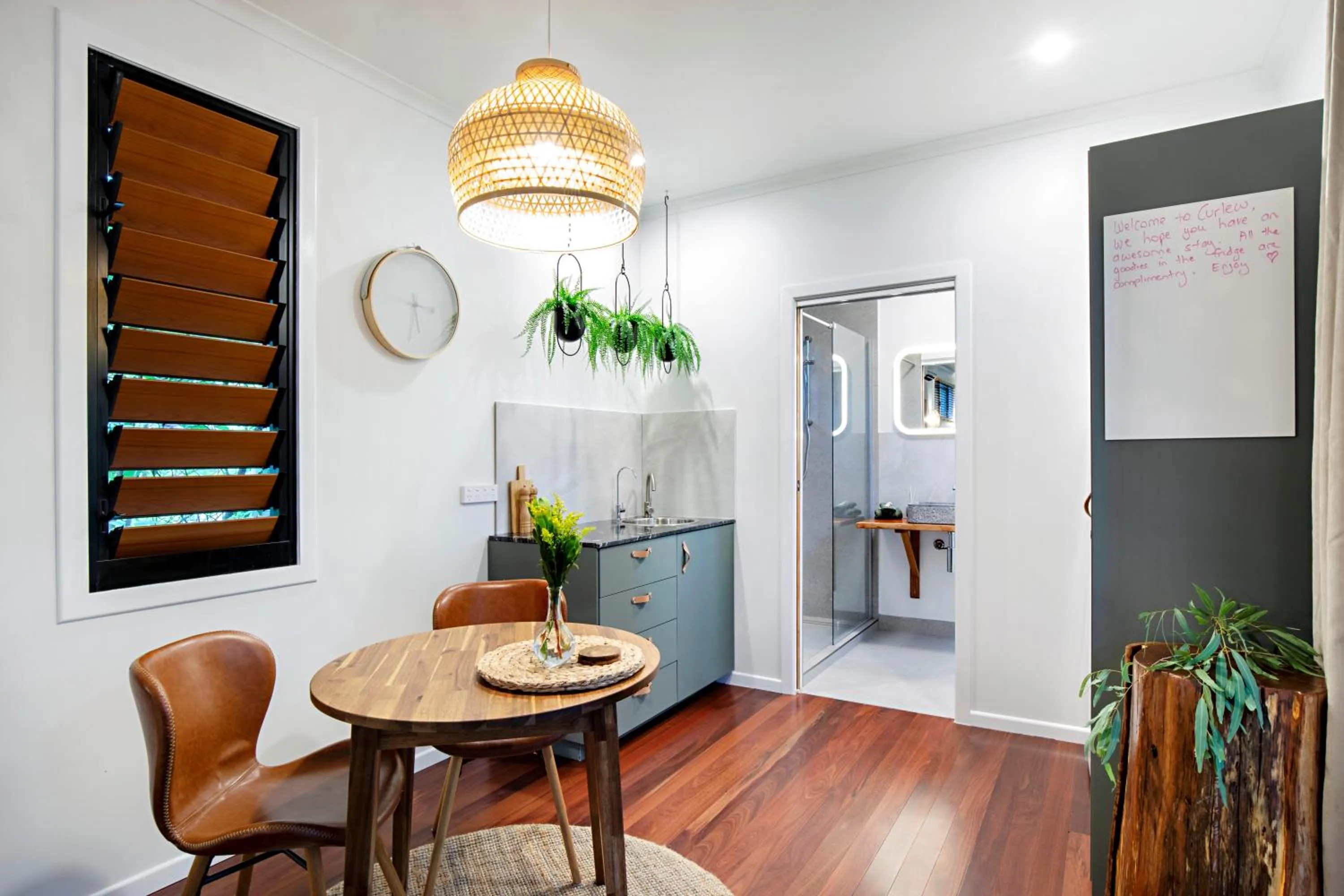 Dining area in Airlie Beach Eco Cabins - Adults Only
