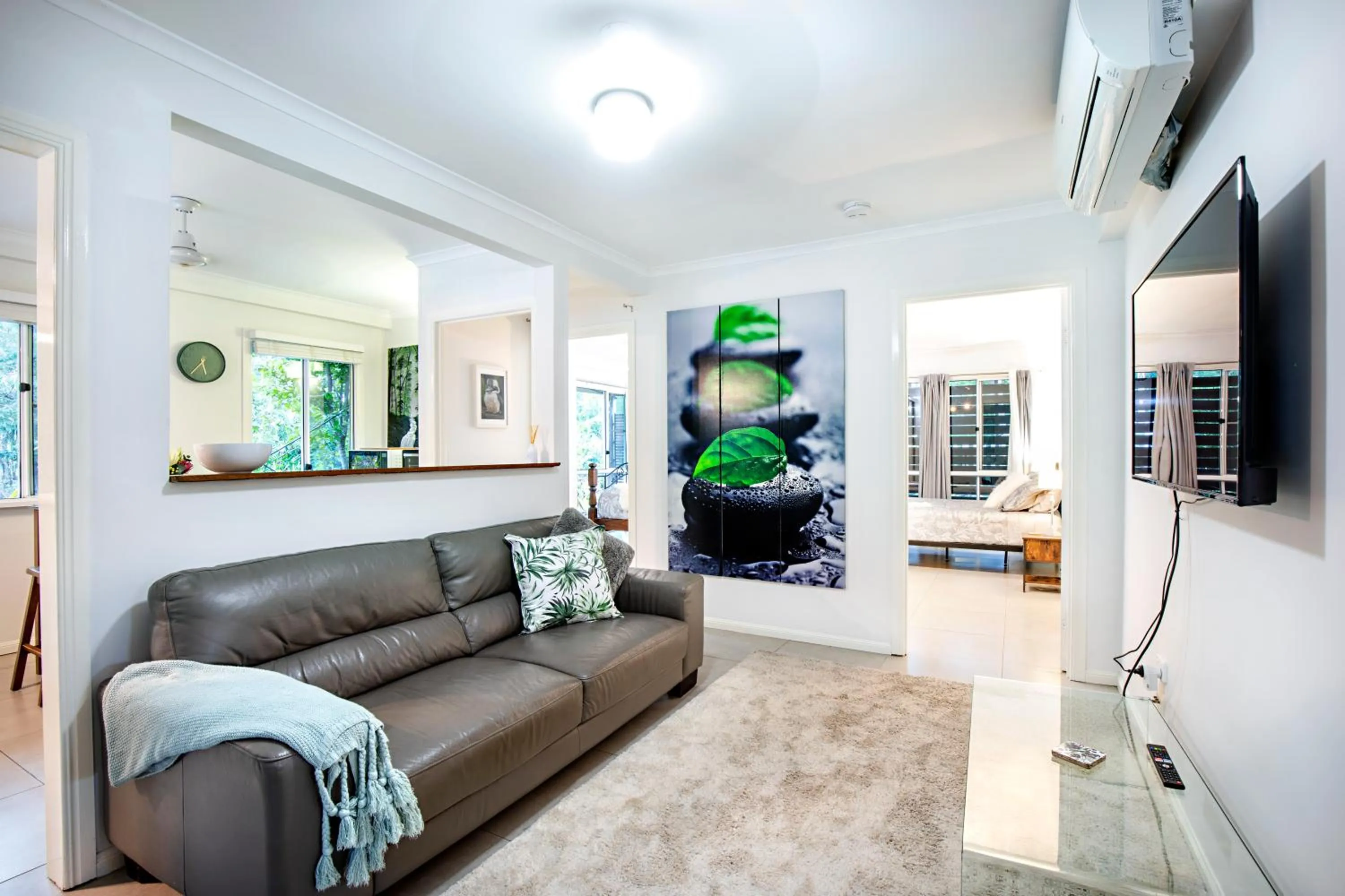 Living room in Airlie Beach Eco Cabins - Adults Only