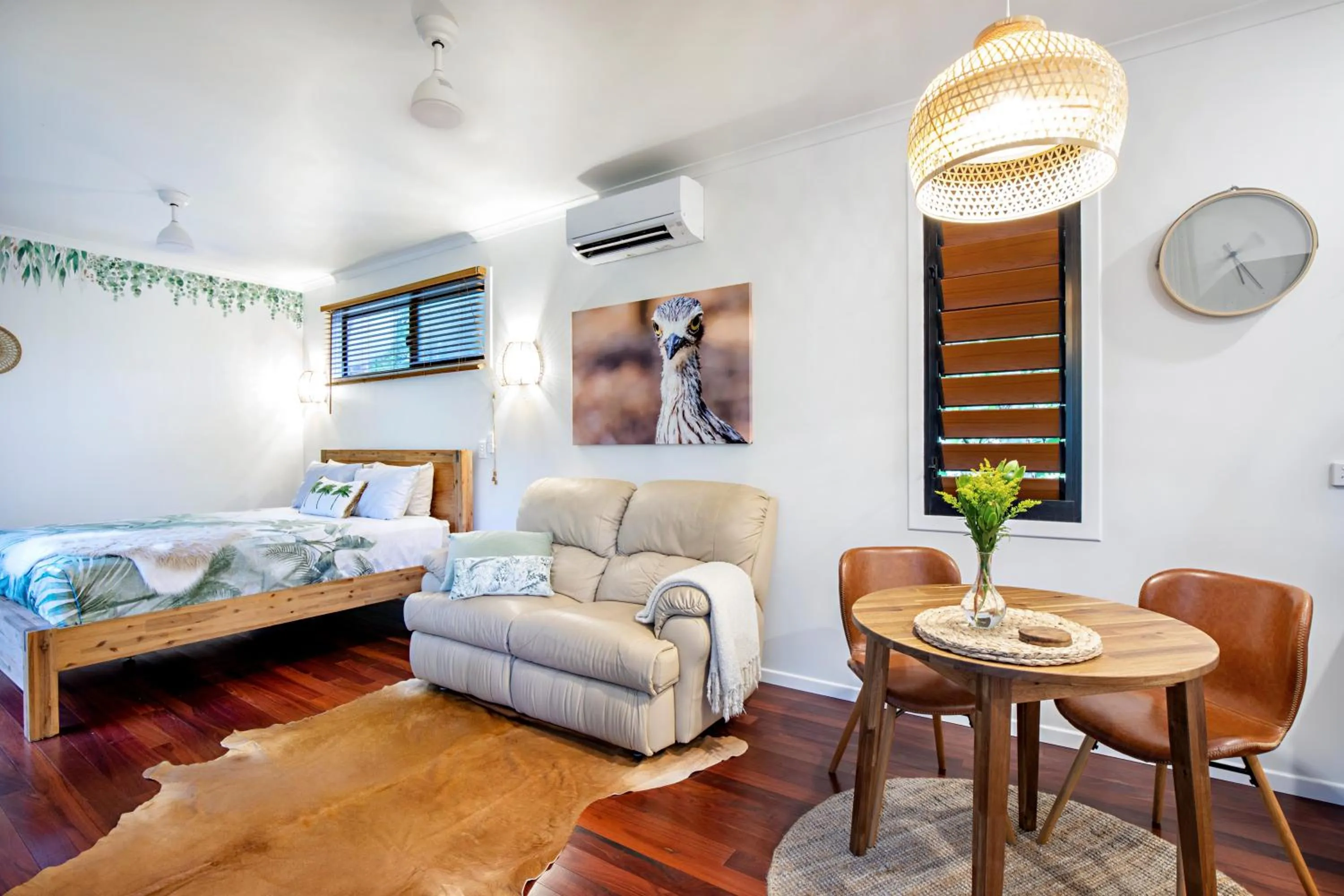 Seating area in Airlie Beach Eco Cabins - Adults Only