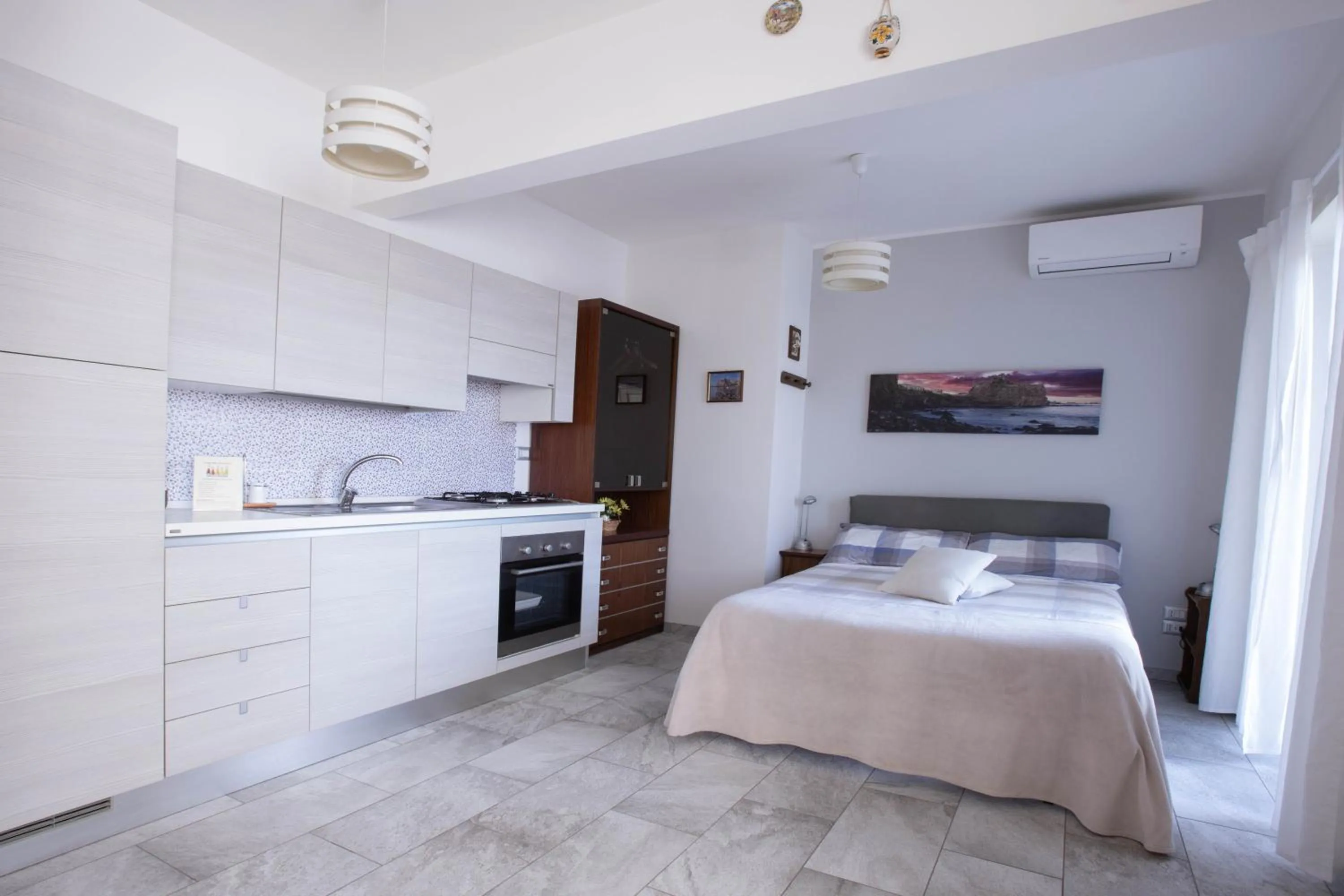 Bed in Etna Sea House