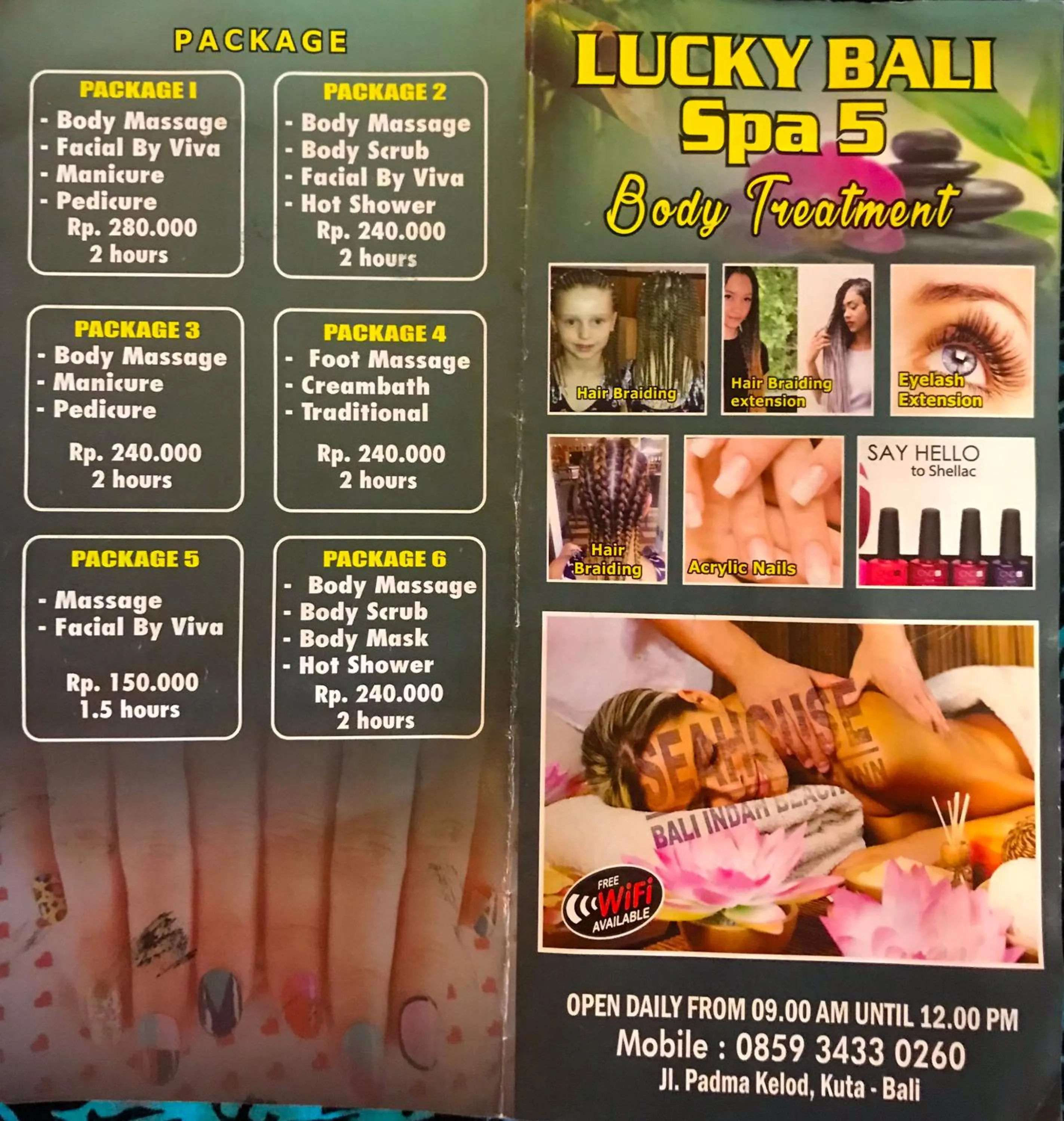 Spa and wellness centre/facilities in Seahouse Bali Indah Beach Inn