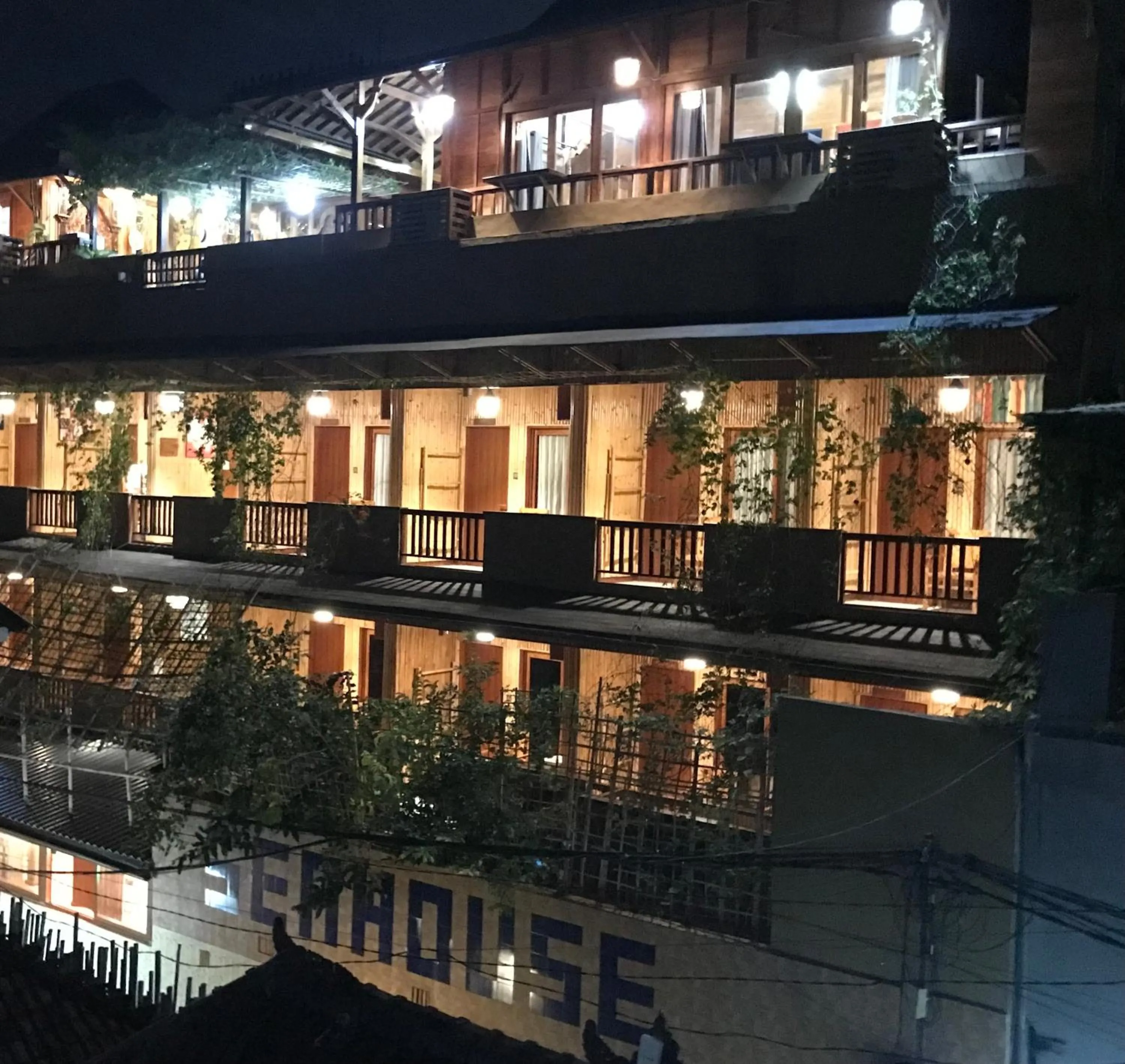 Property building in Seahouse Bali Indah Beach Inn