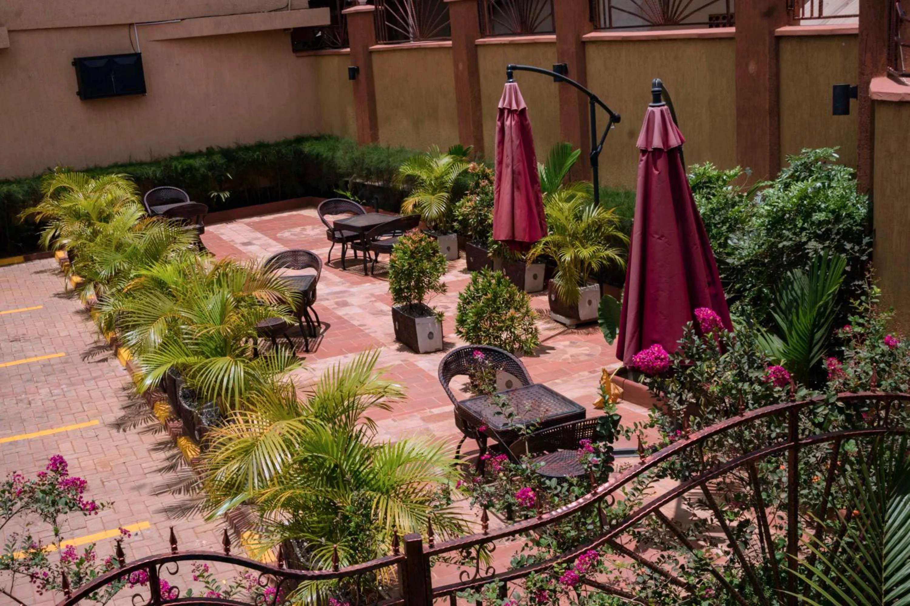 Patio in G-One Hotel Kampala