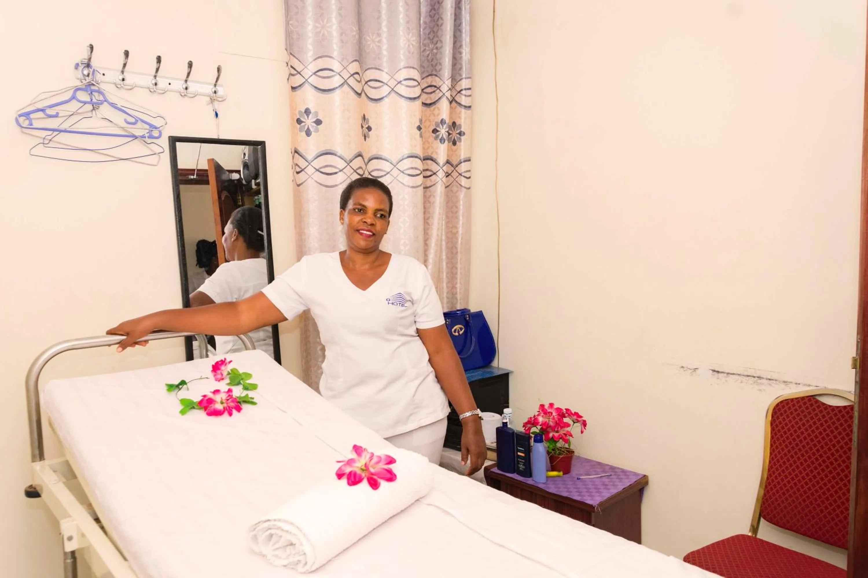 Staff in G-One Hotel Kampala