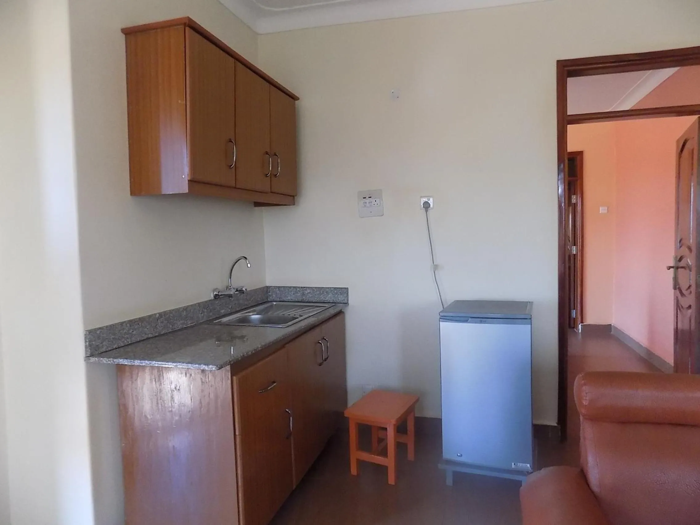 Kitchen or kitchenette in Olina Hotel and Apartments Kampala