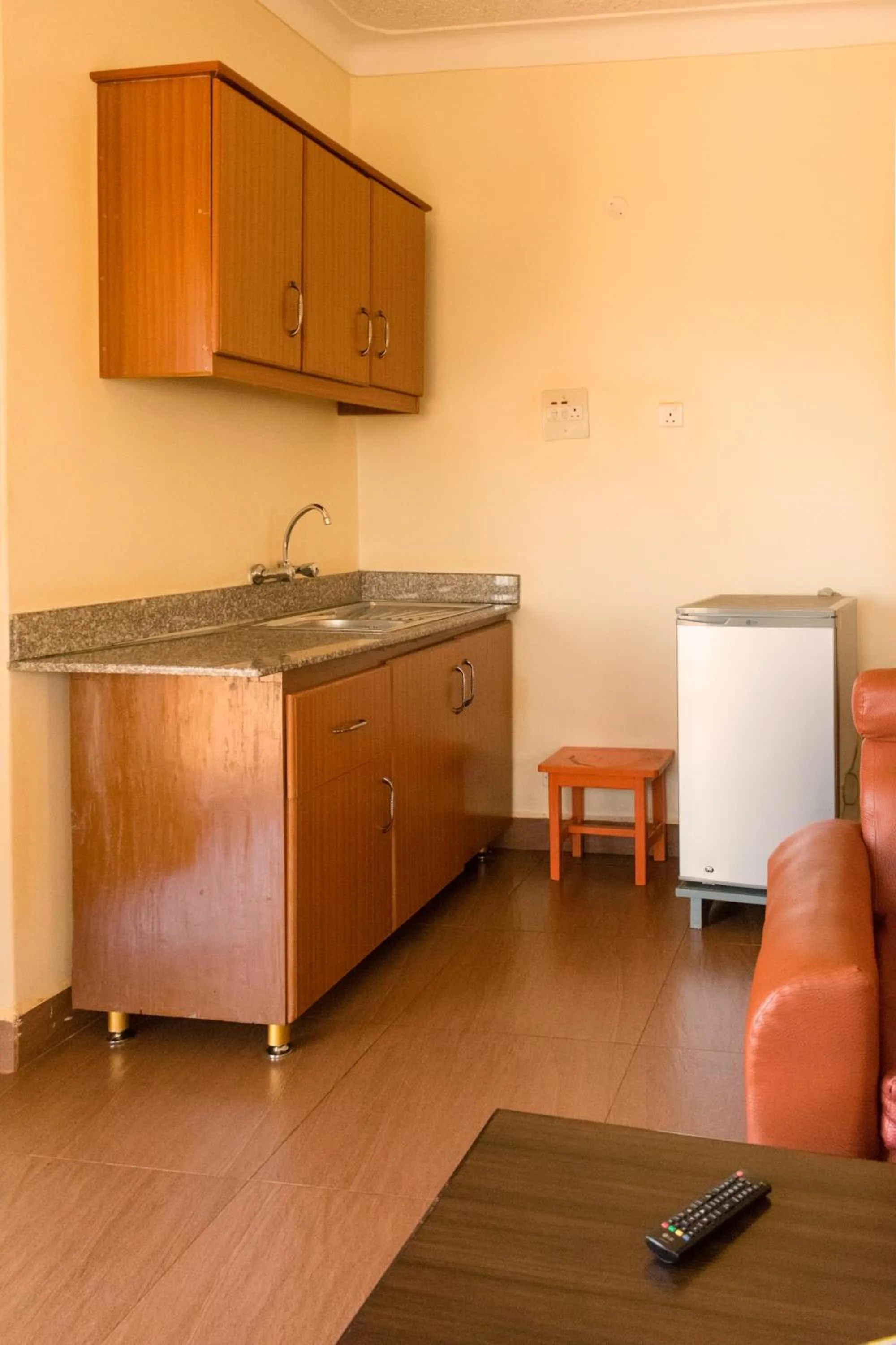 Kitchen or kitchenette in Olina Hotel and Apartments Kampala