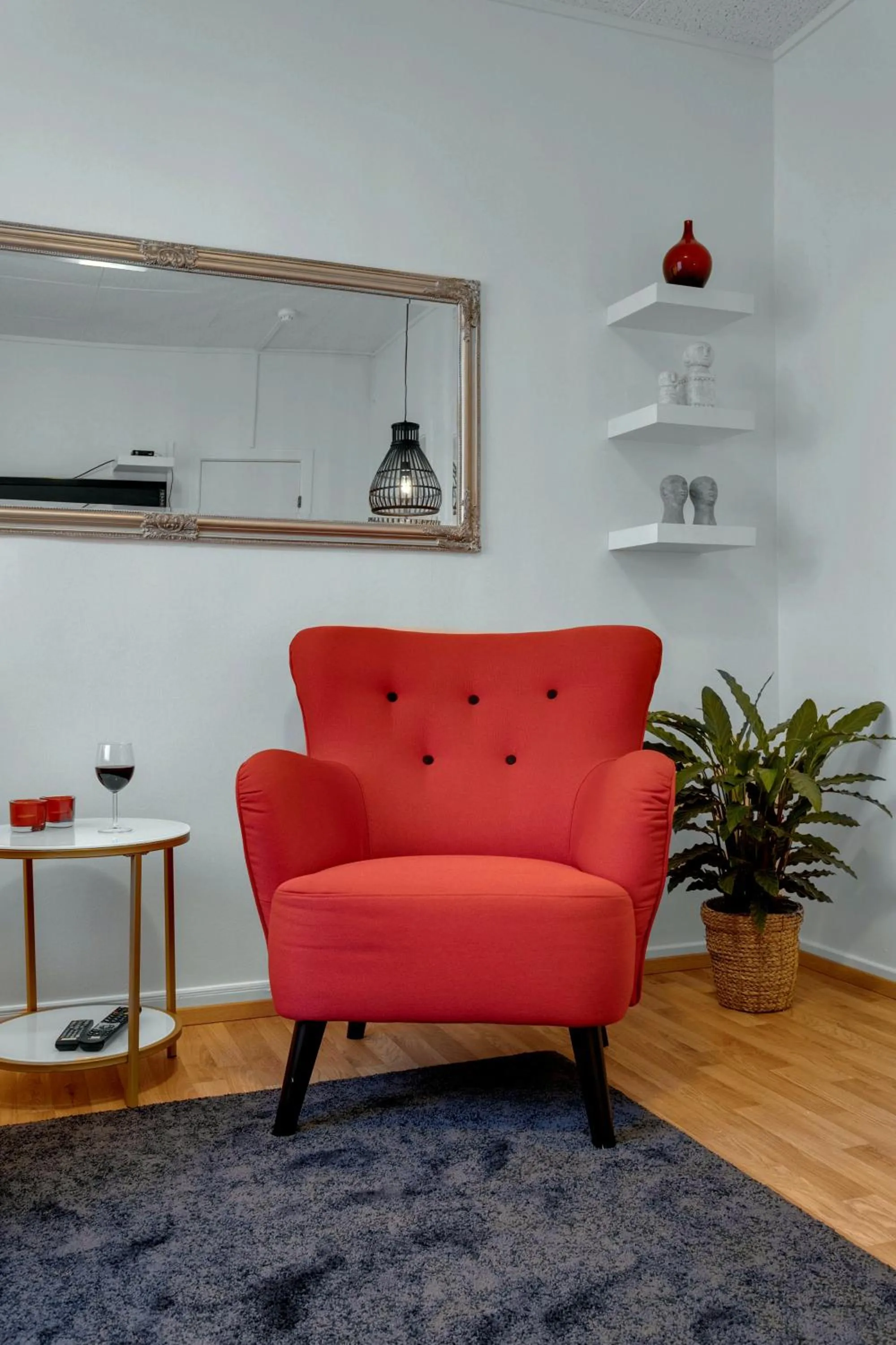Seating area in Castle House Luxury Apartments