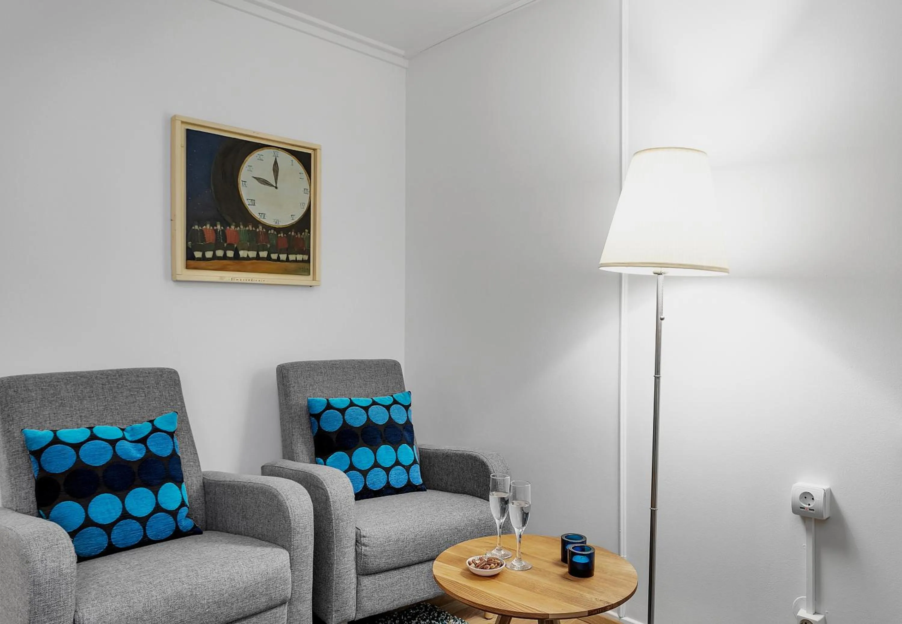 Seating area in Castle House Luxury Apartments