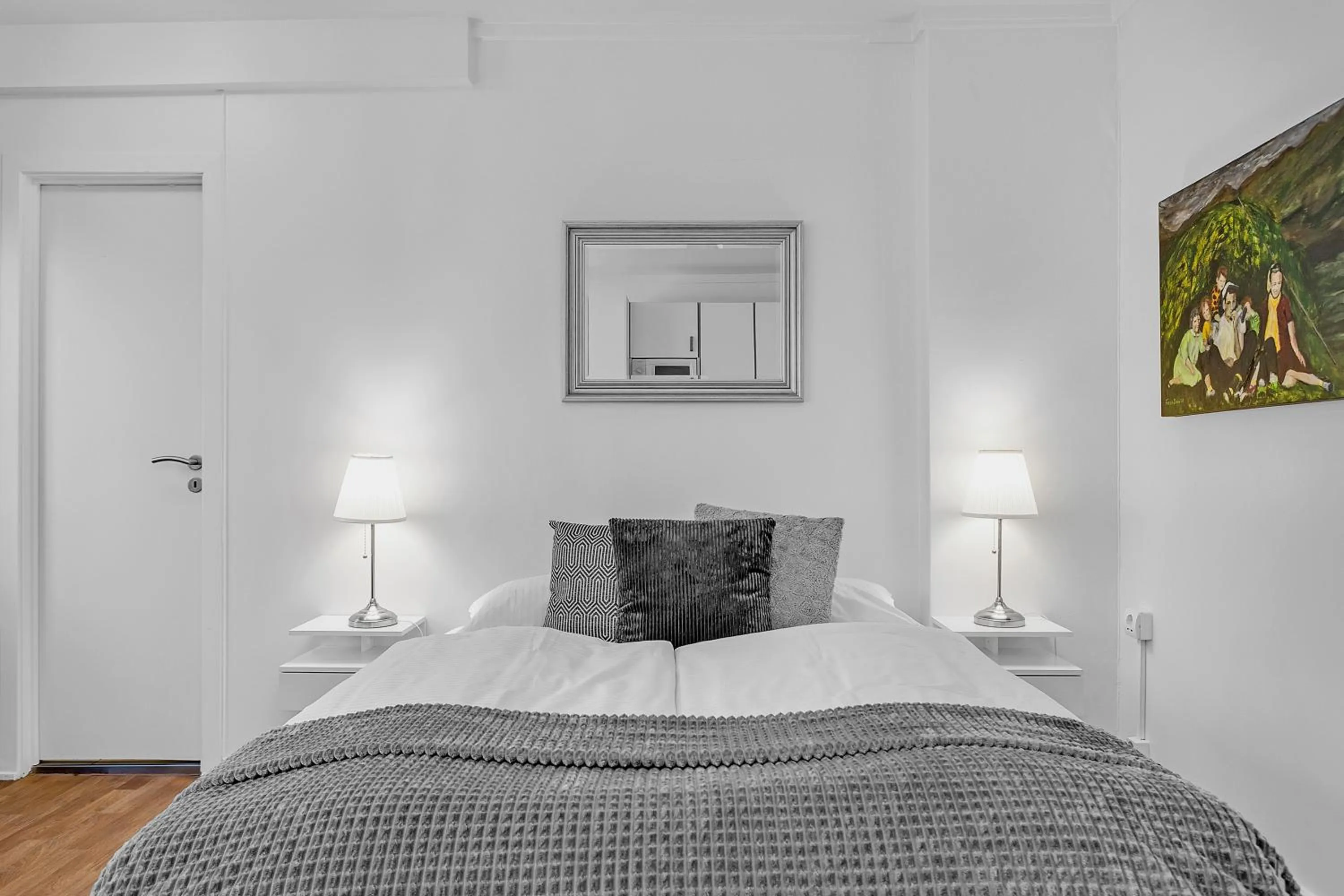 Bed in Castle House Luxury Apartments