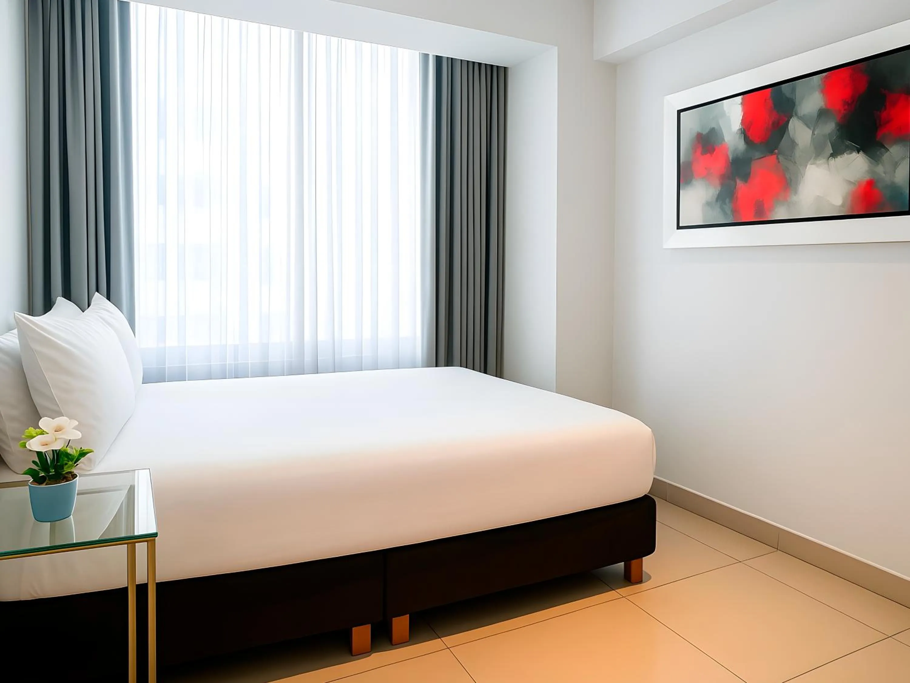 Bed in Apart Hotel Petit Palace Suites