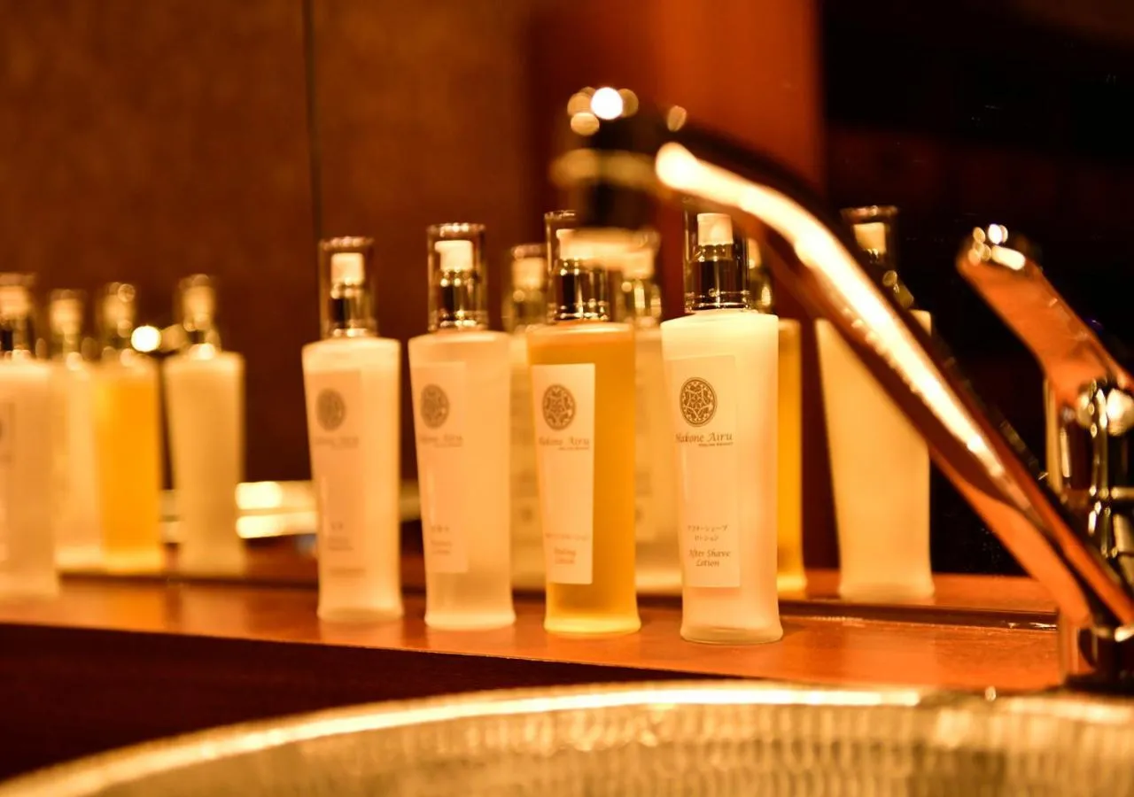 Photo of the whole room in Balinese onsen ryokan Hakone Airu