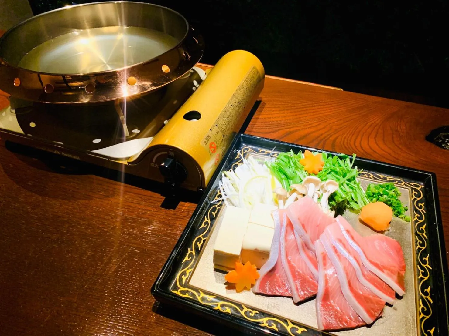 Food close-up in Balinese onsen ryokan Hakone Airu