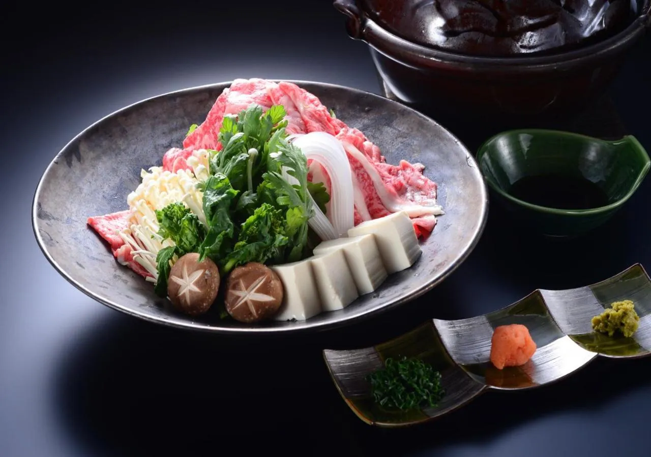 Food close-up in Balinese onsen ryokan Hakone Airu