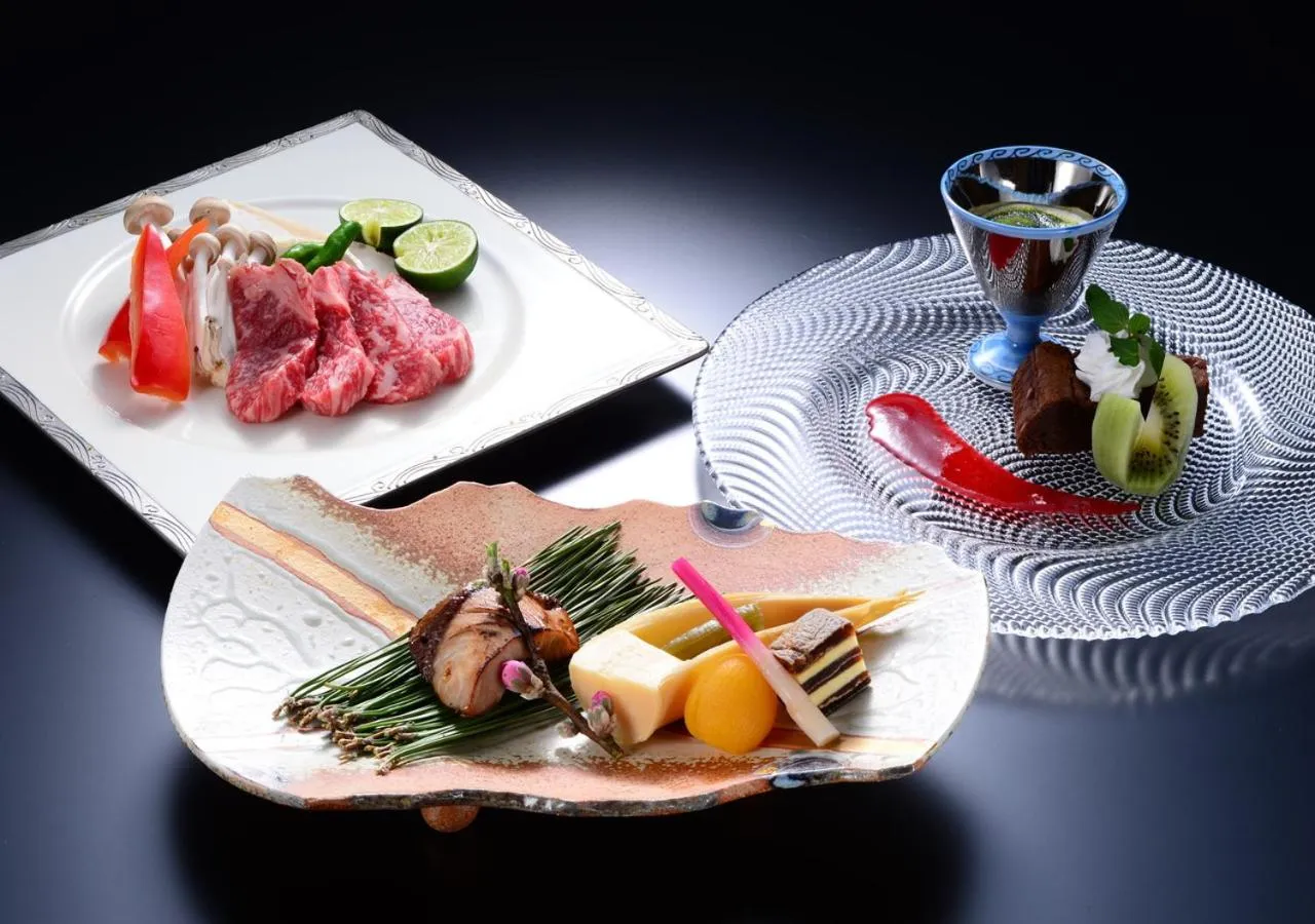 Food in Balinese onsen ryokan Hakone Airu