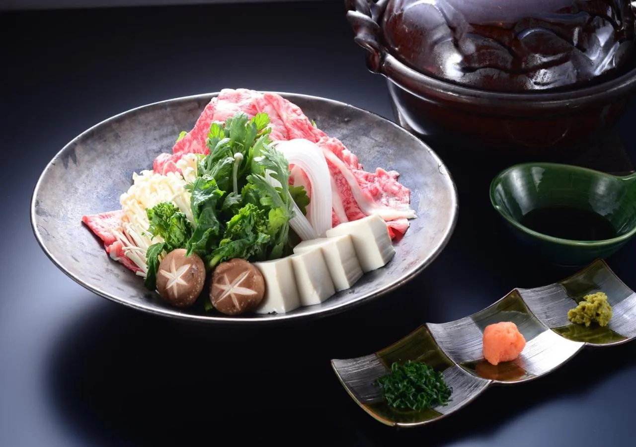 Food close-up in Balinese onsen ryokan Hakone Airu