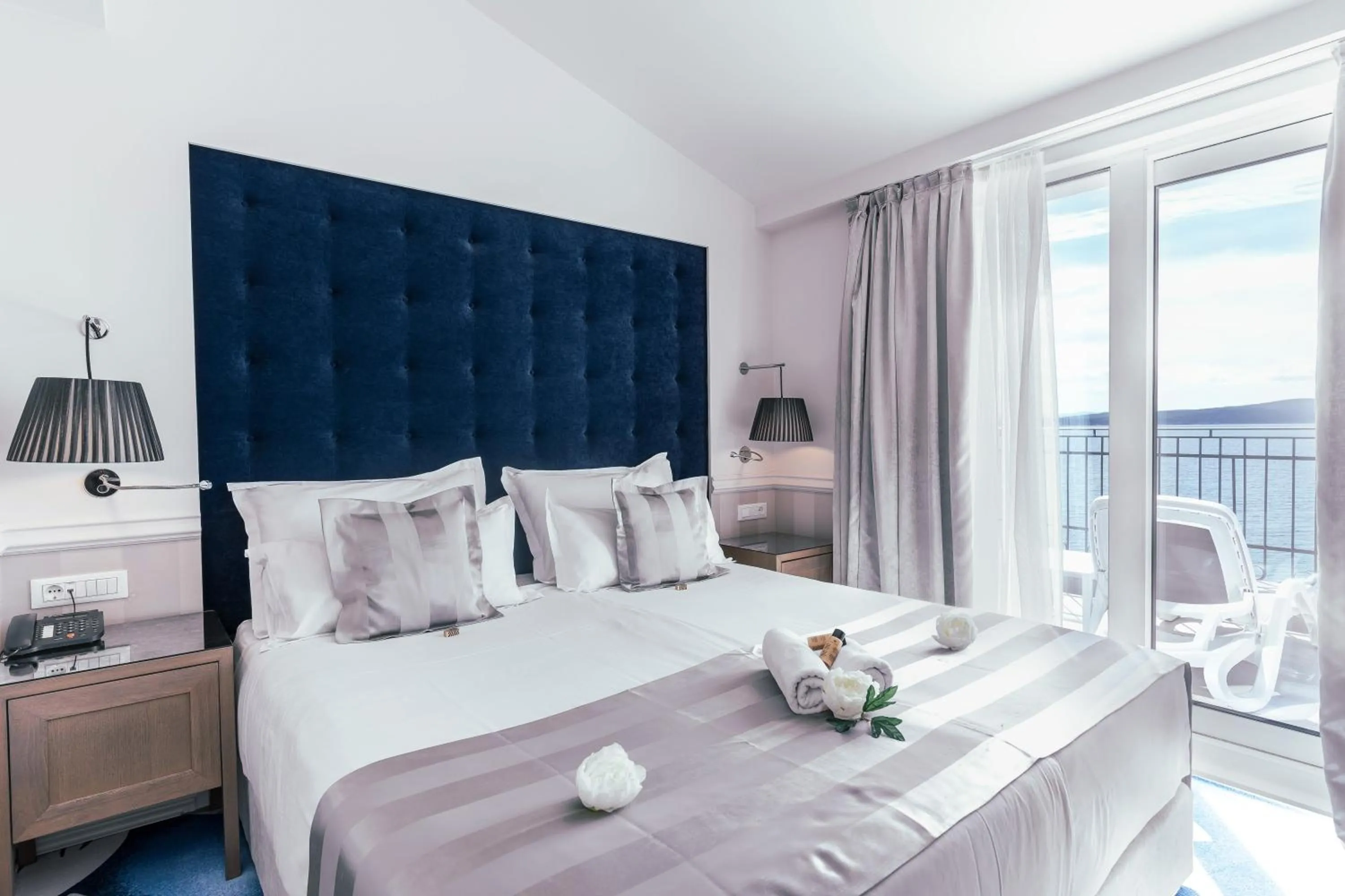 Balcony/Terrace, Bed in Grand Hotel Slavia