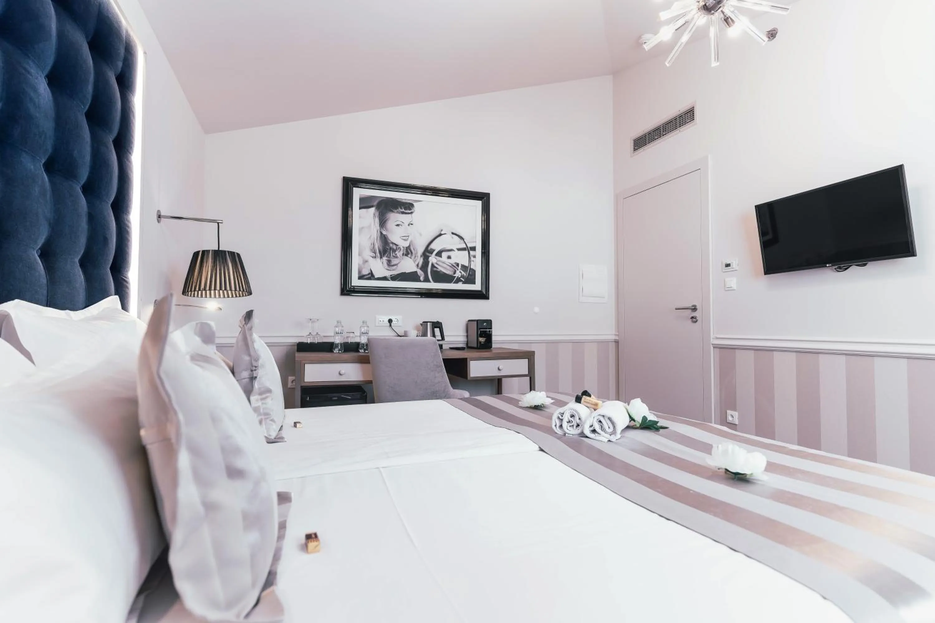 Bedroom, Bed in Grand Hotel Slavia