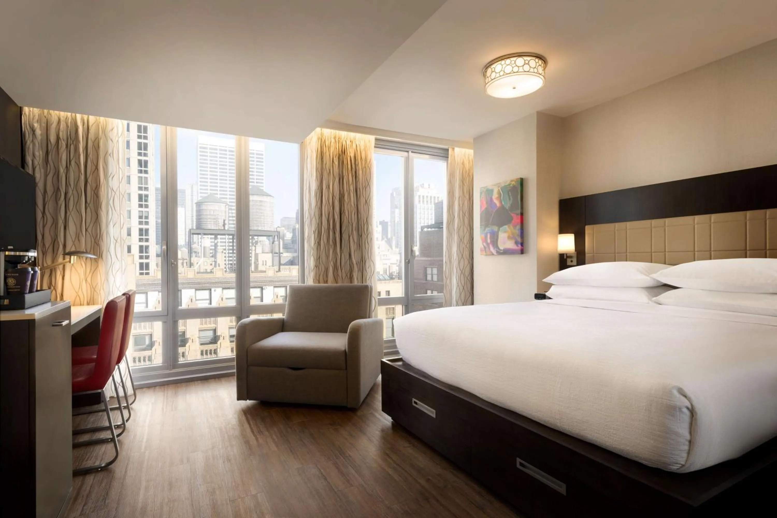 Bedroom, Bed in Embassy Suites By Hilton New York Manhattan Times Square