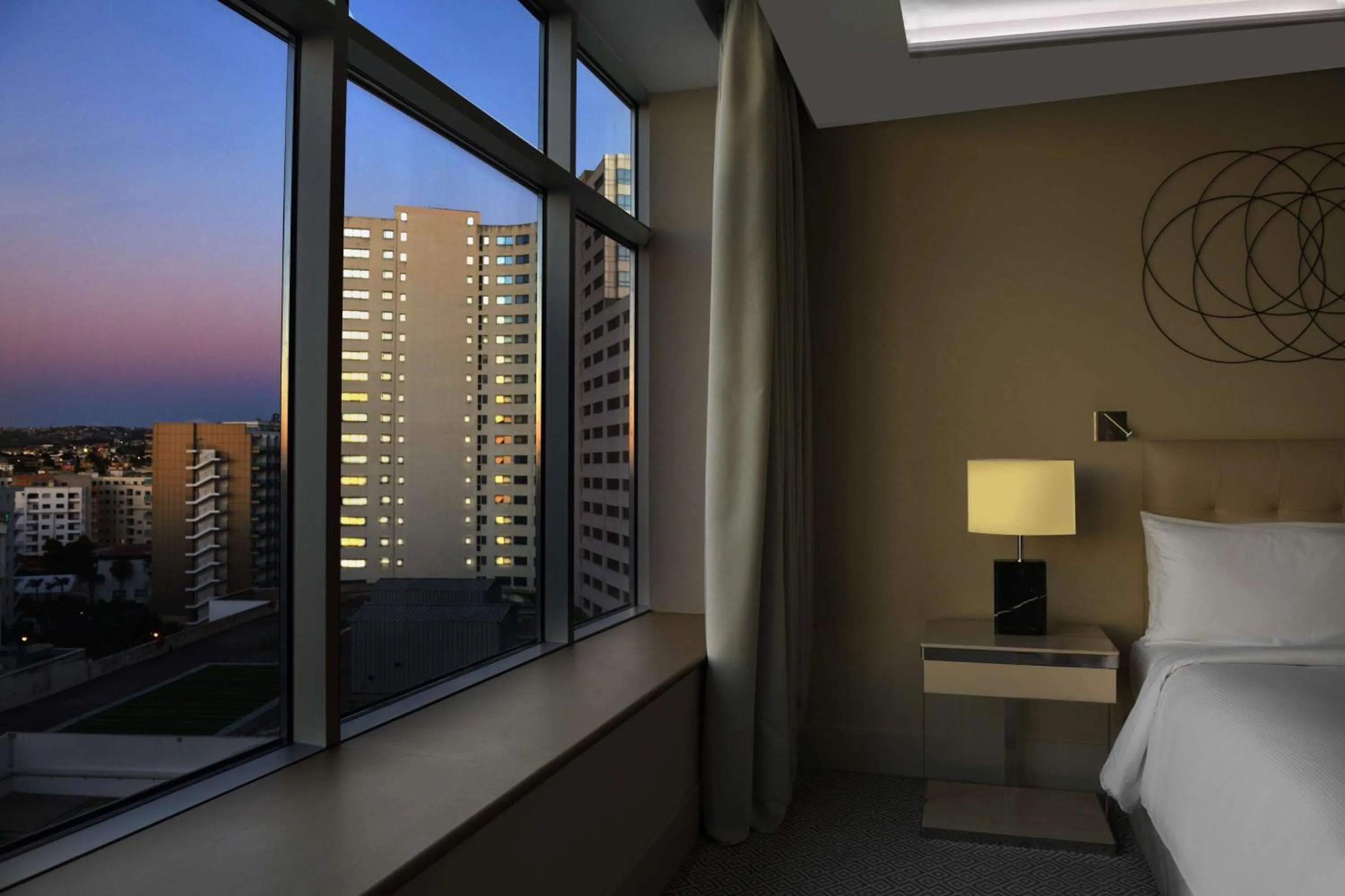 View (from property/room), Bed in Hilton Tanger City Center