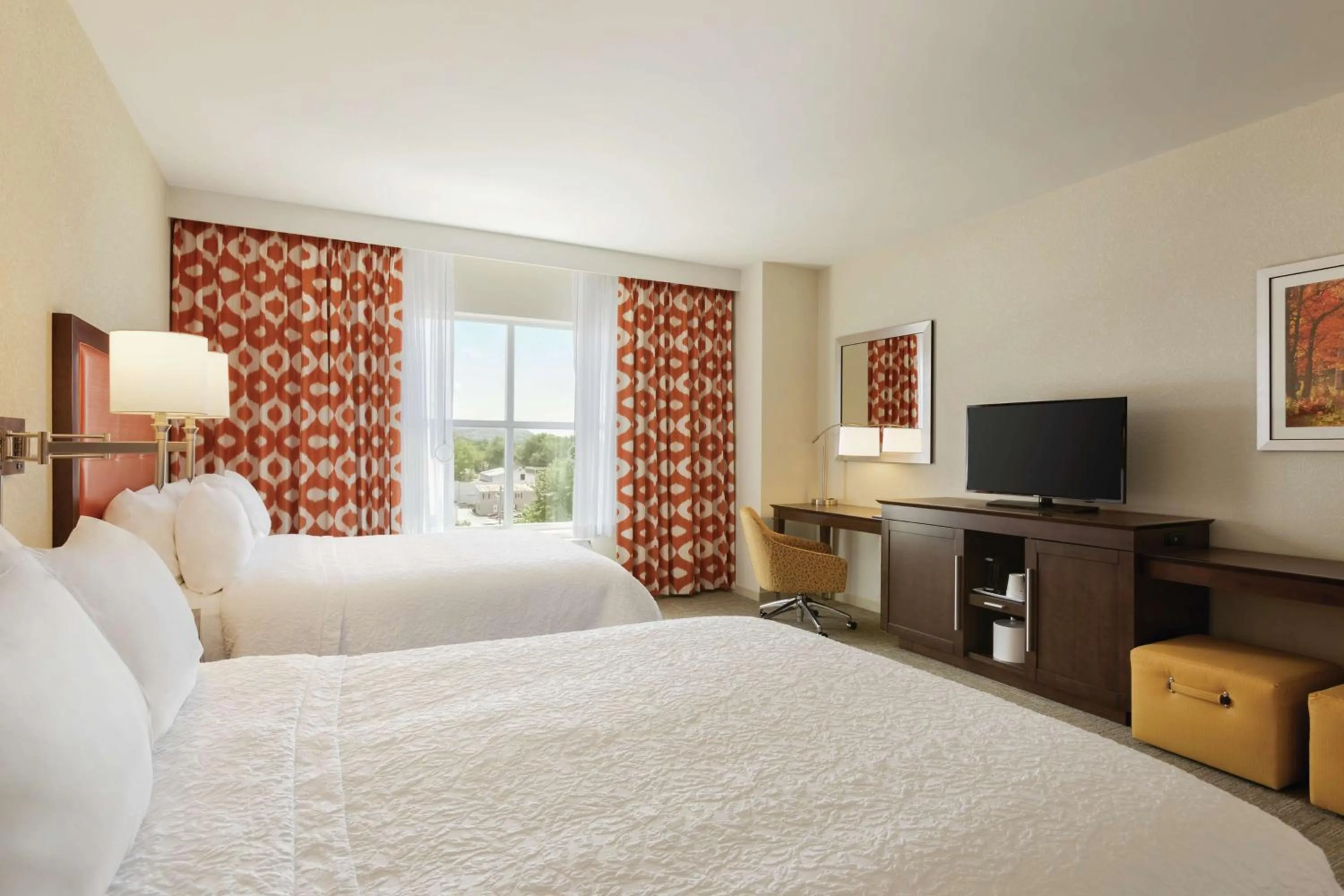 Bed in Hampton Inn, St. Albans Vt