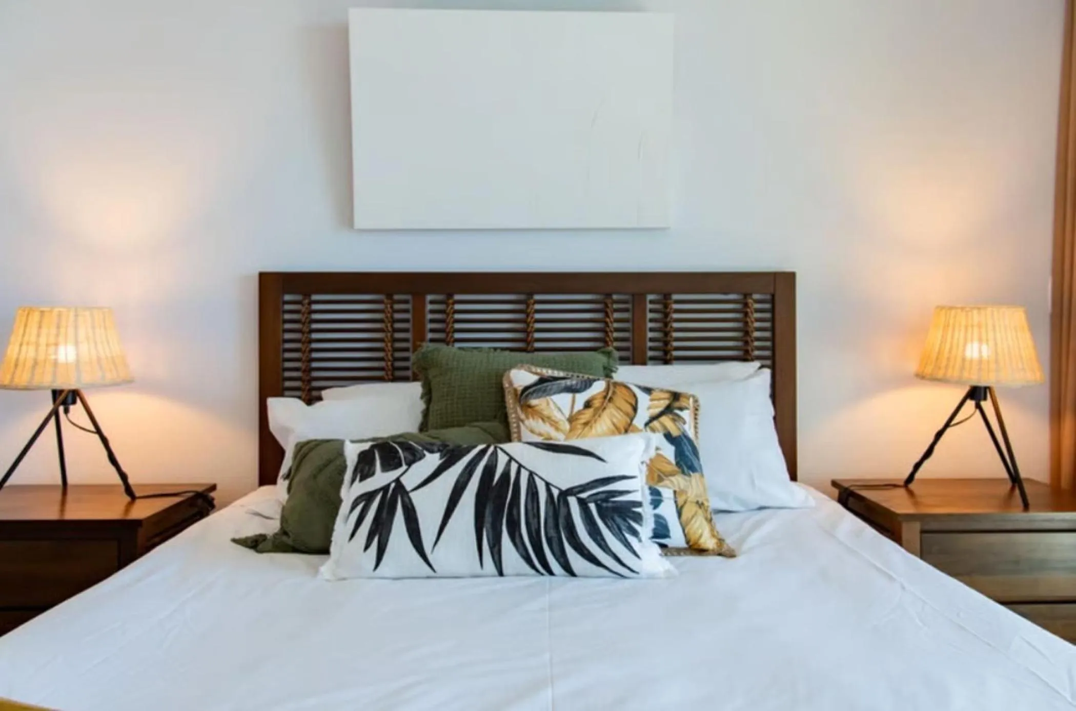 Bed in Azure Sea Whitsunday Resort