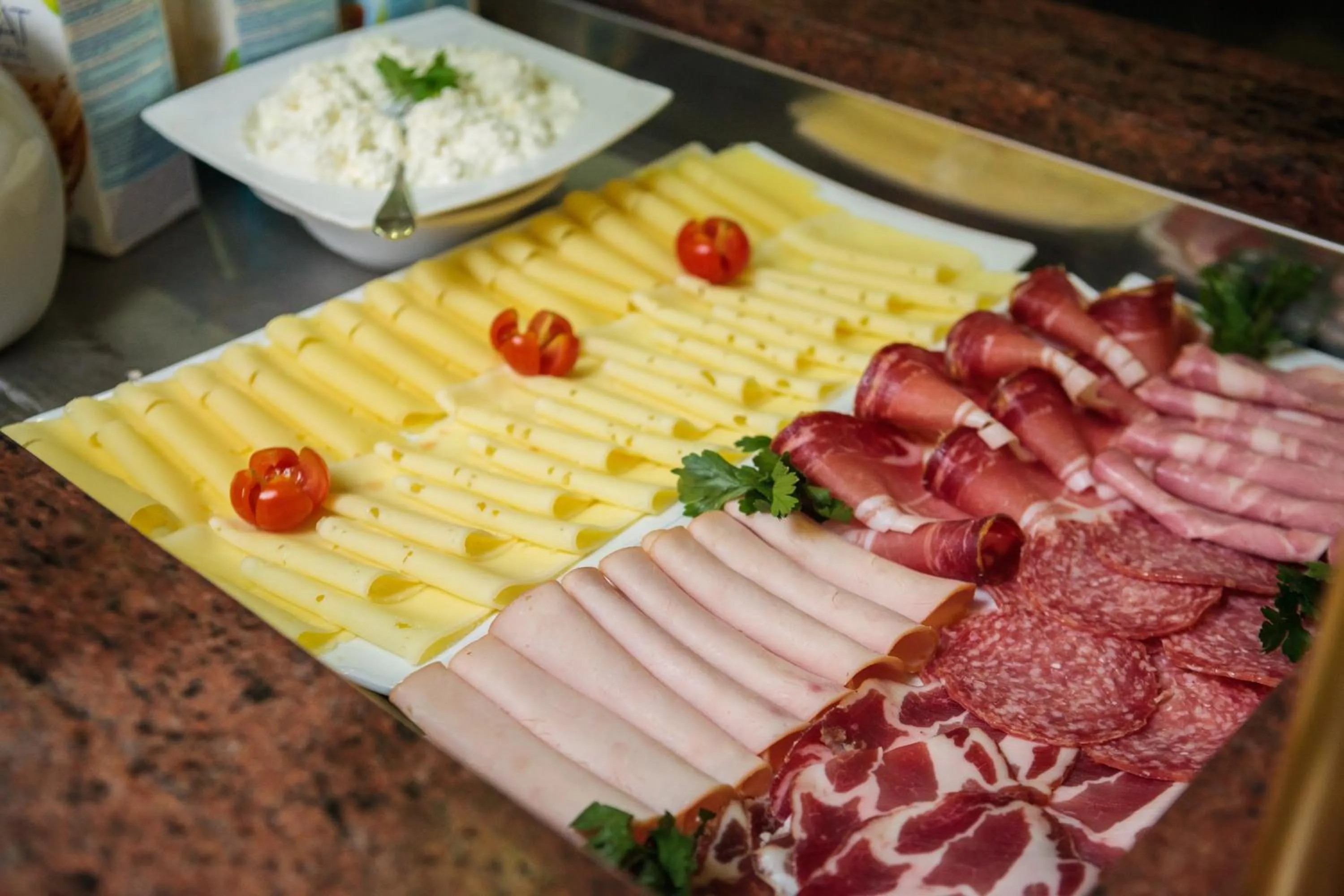 Buffet breakfast in Hotel Villa Bacchus