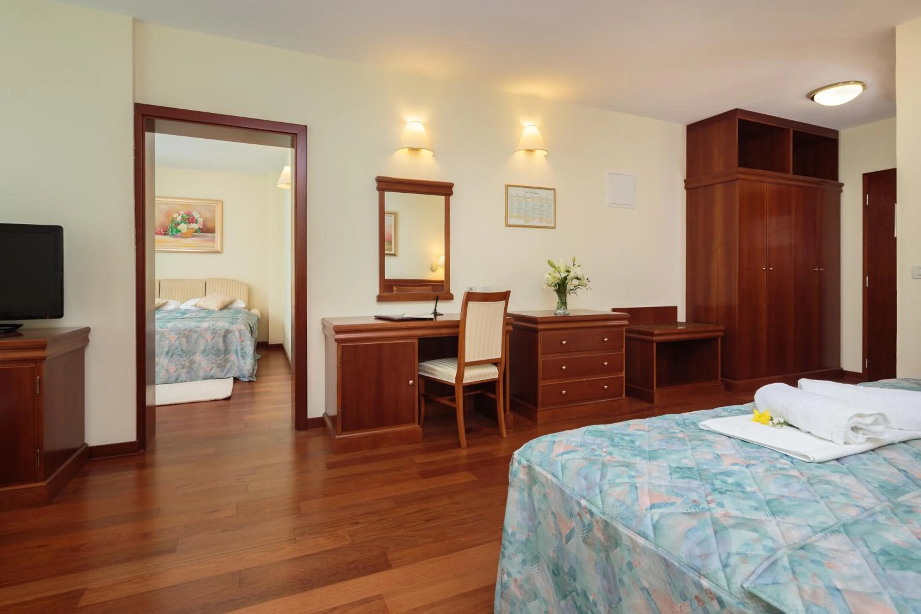 Bed in Hotel Villa Bacchus