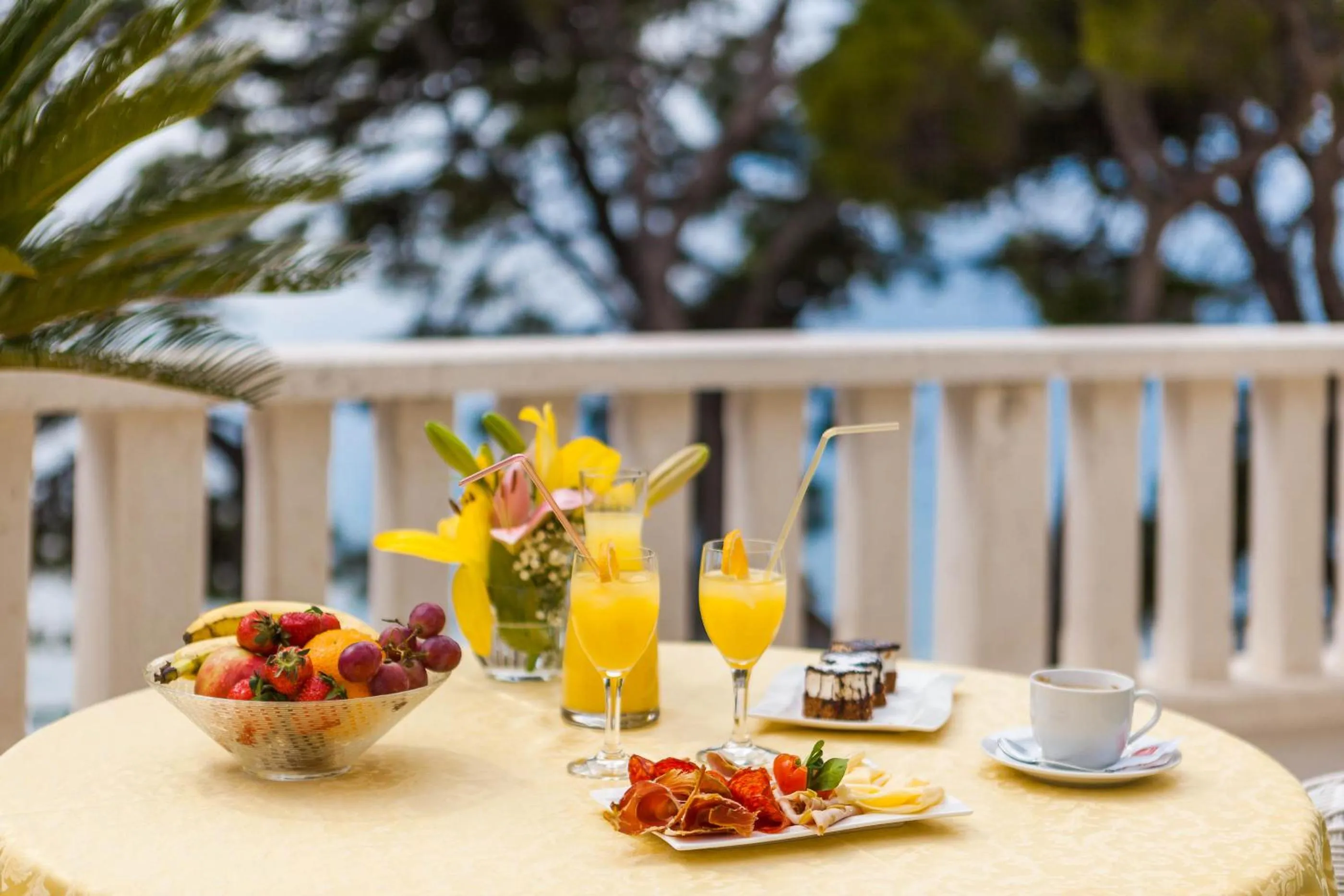 Food in Hotel Villa Bacchus