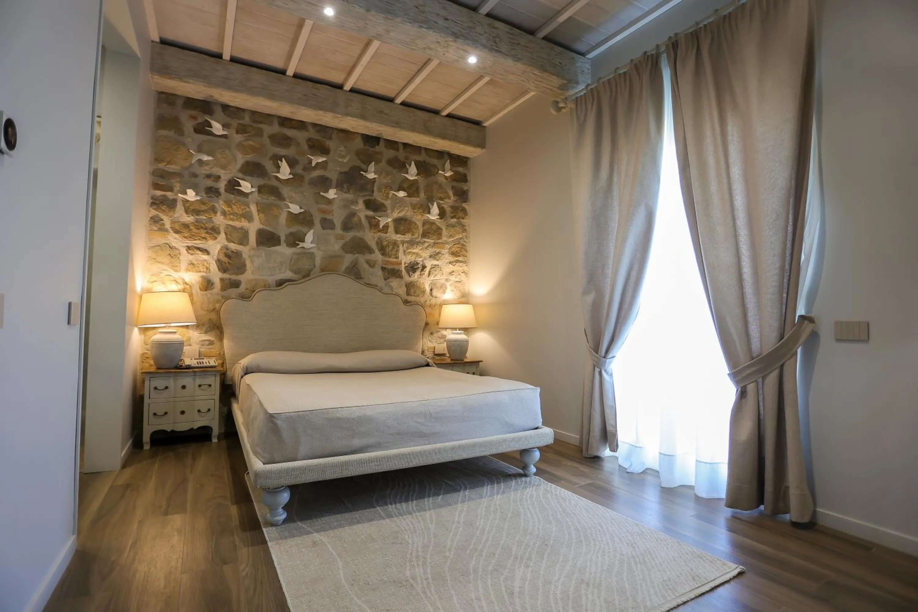 Bed in Hotel Art Al Boschetto