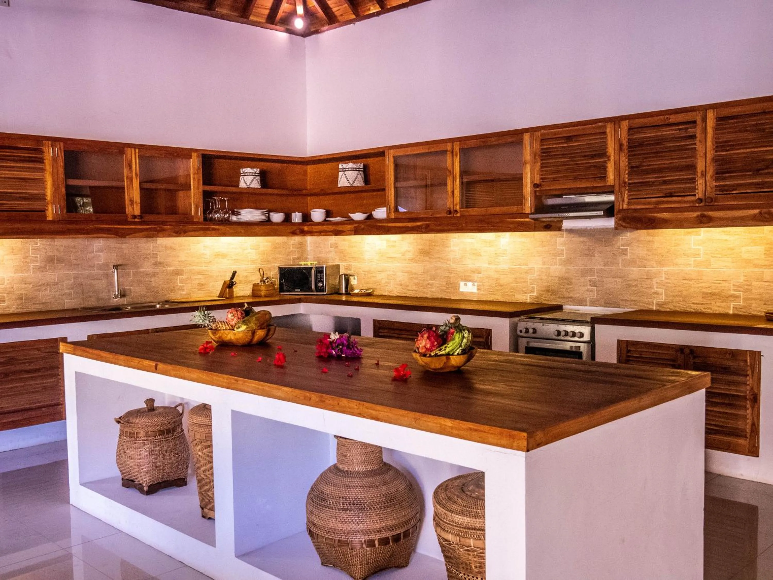 kitchen in Utara Villas