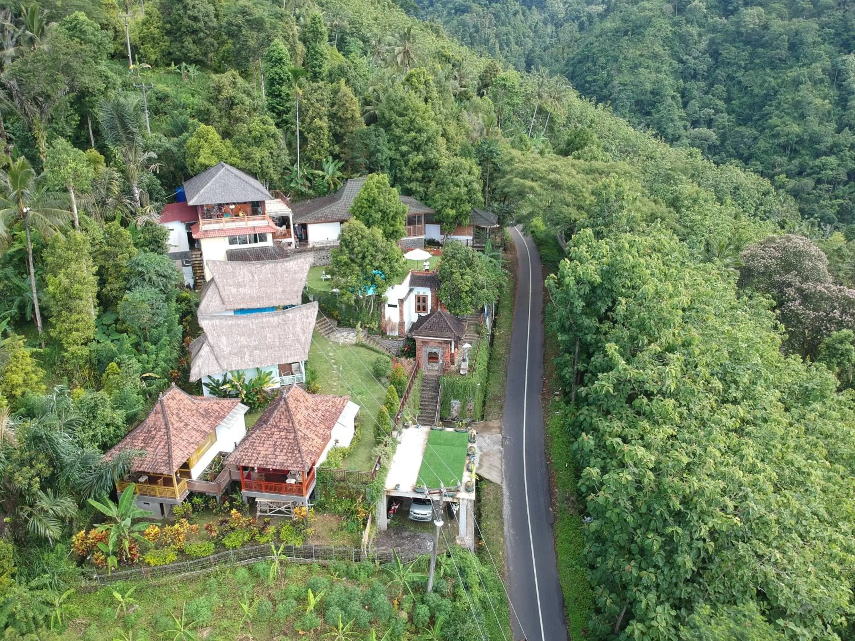 Bird's eye view in Manggis Garden Dive Resort
