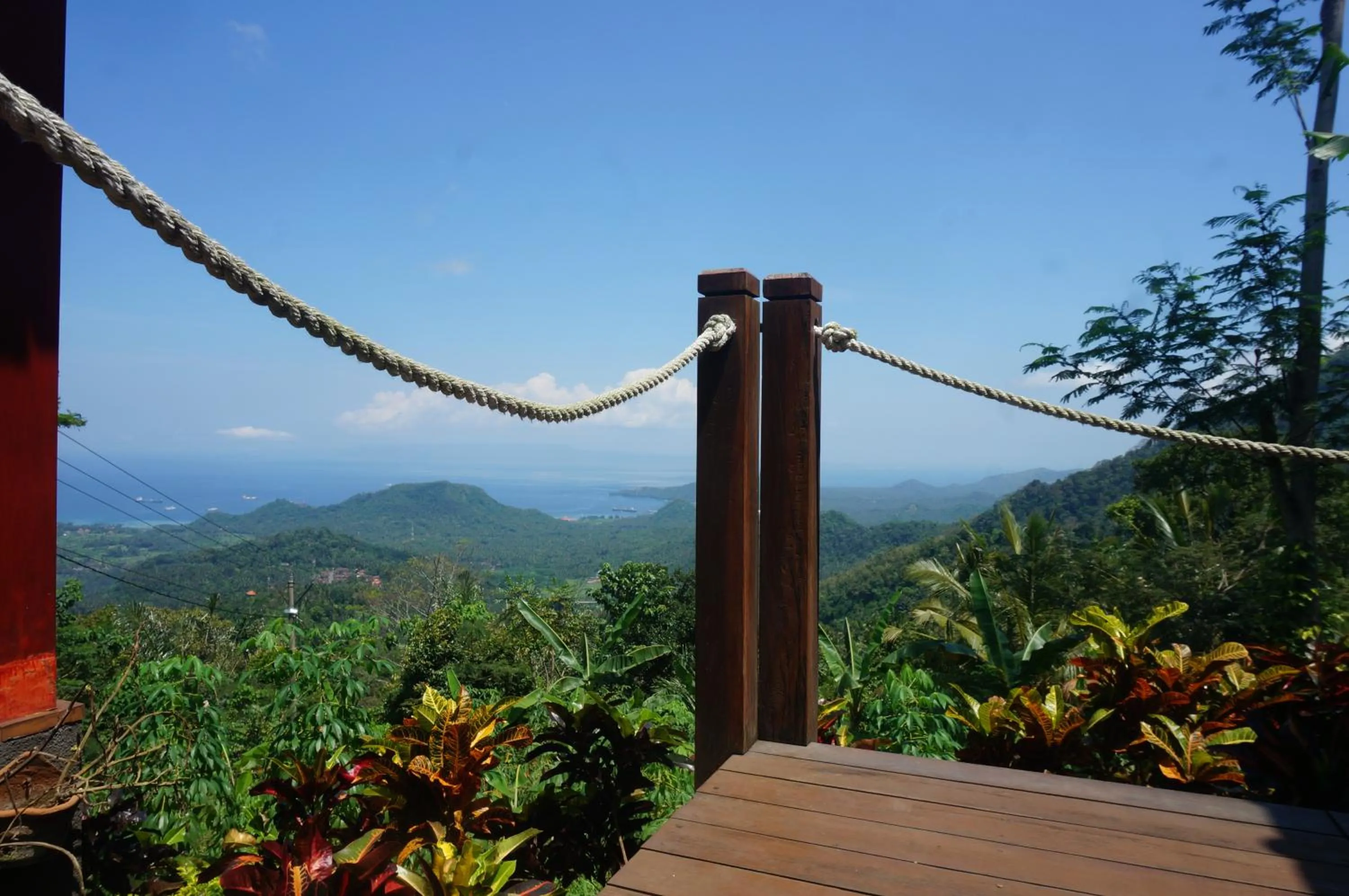 Mountain view in Manggis Garden Dive Resort