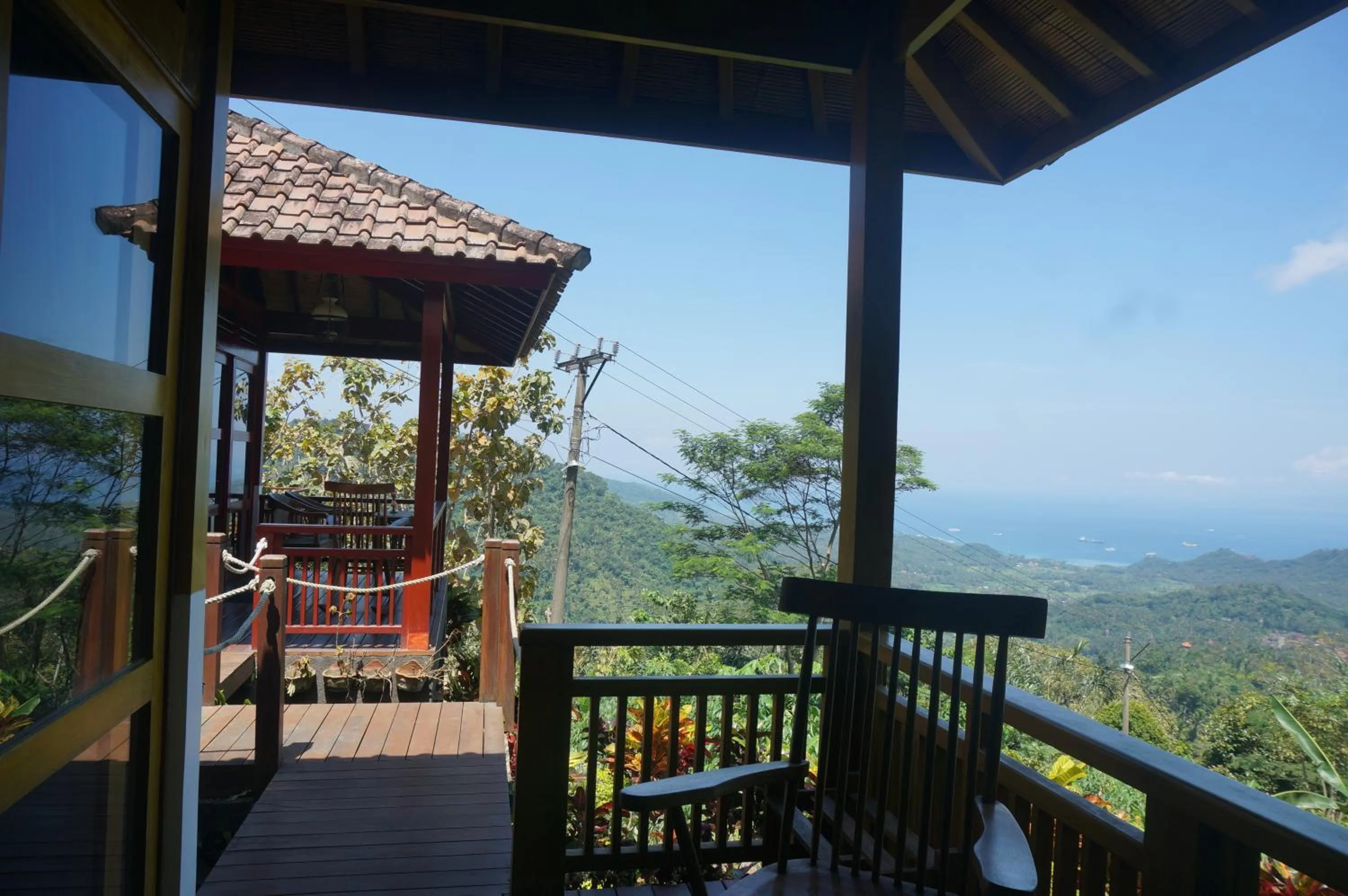 Balcony/Terrace in Manggis Garden Dive Resort