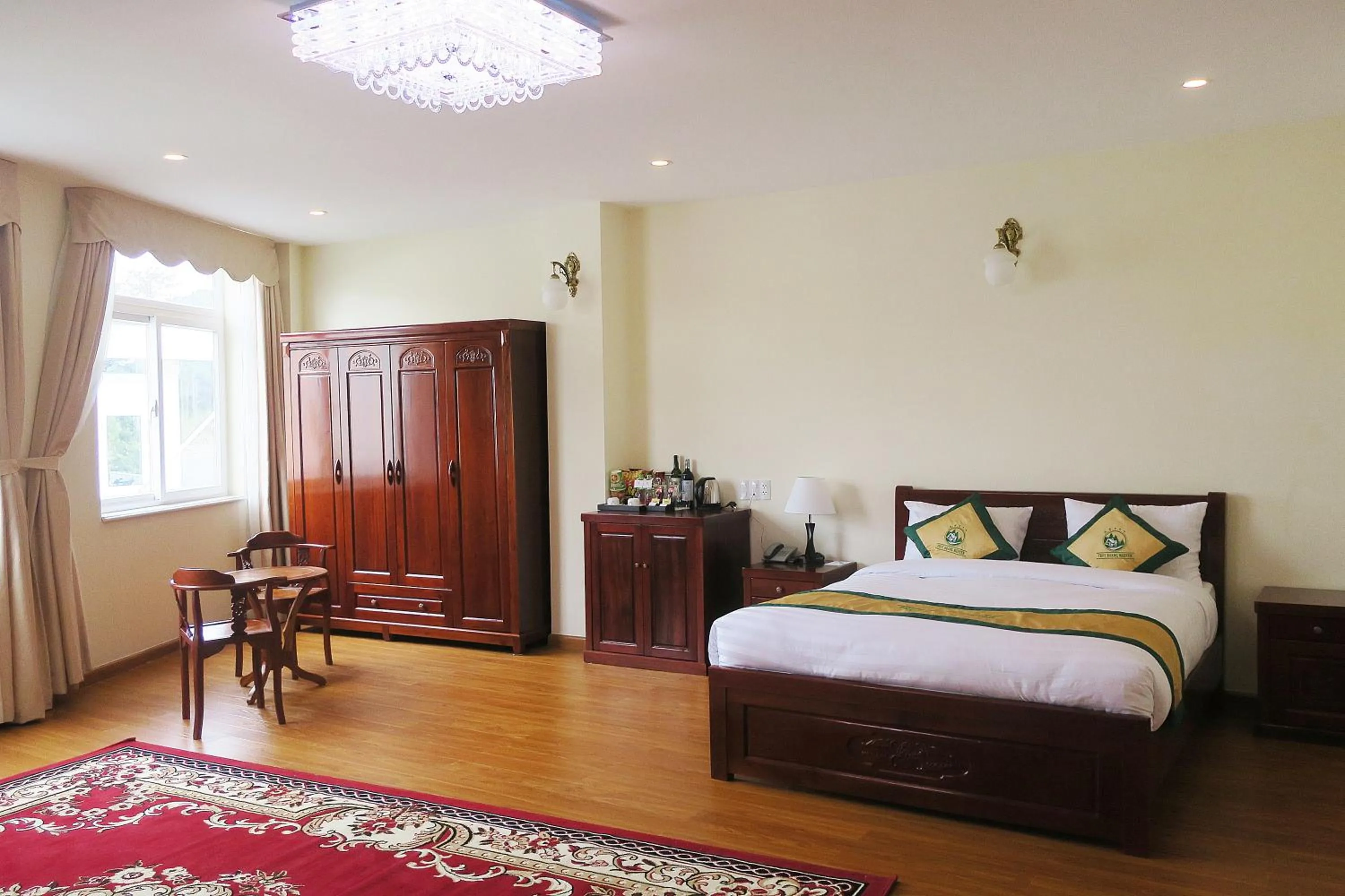 Bed in Thuy Hoang Nguyen Resort & Spa