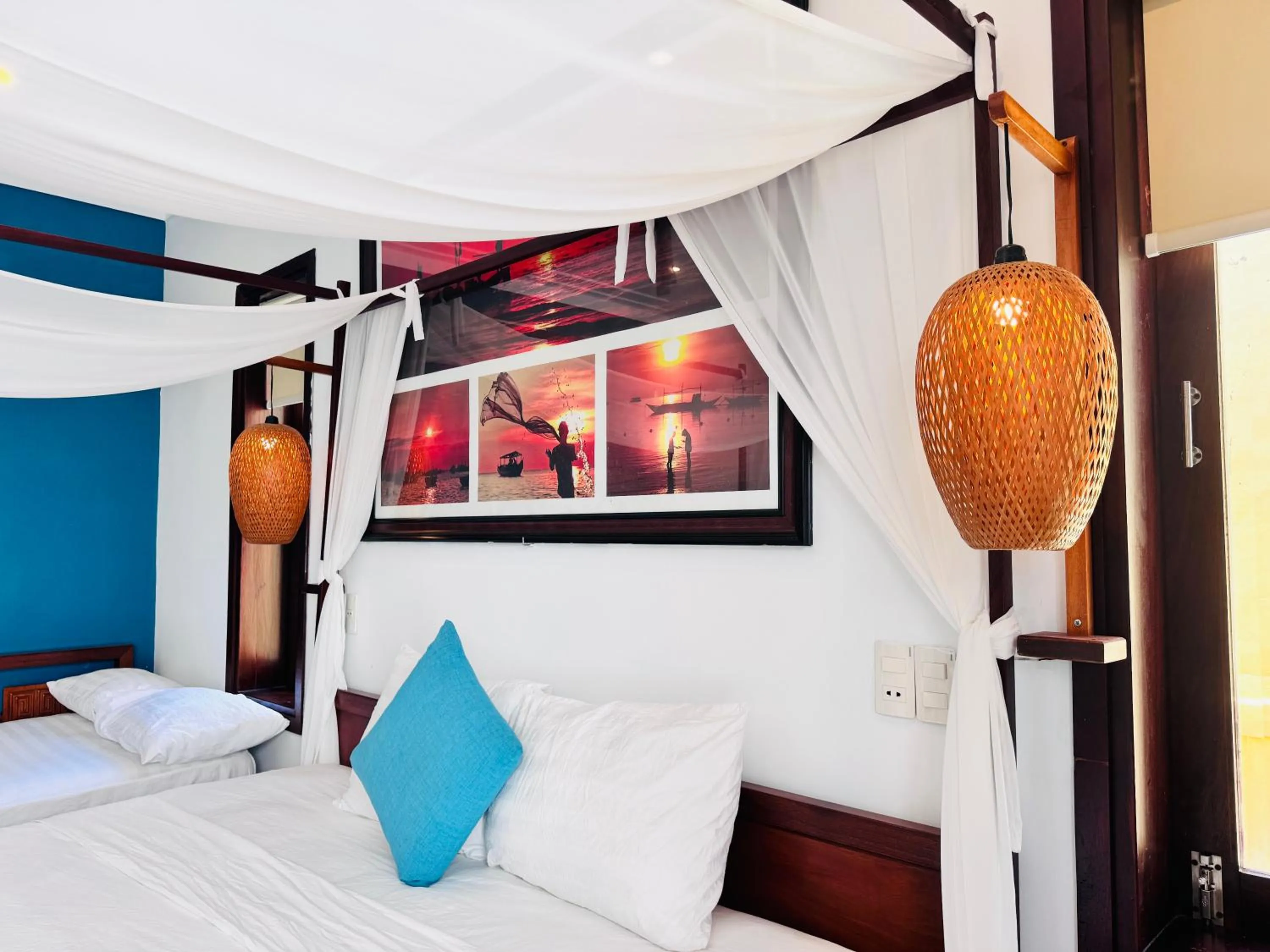 Bed in Relax Garden Boutique Villa Hoi An