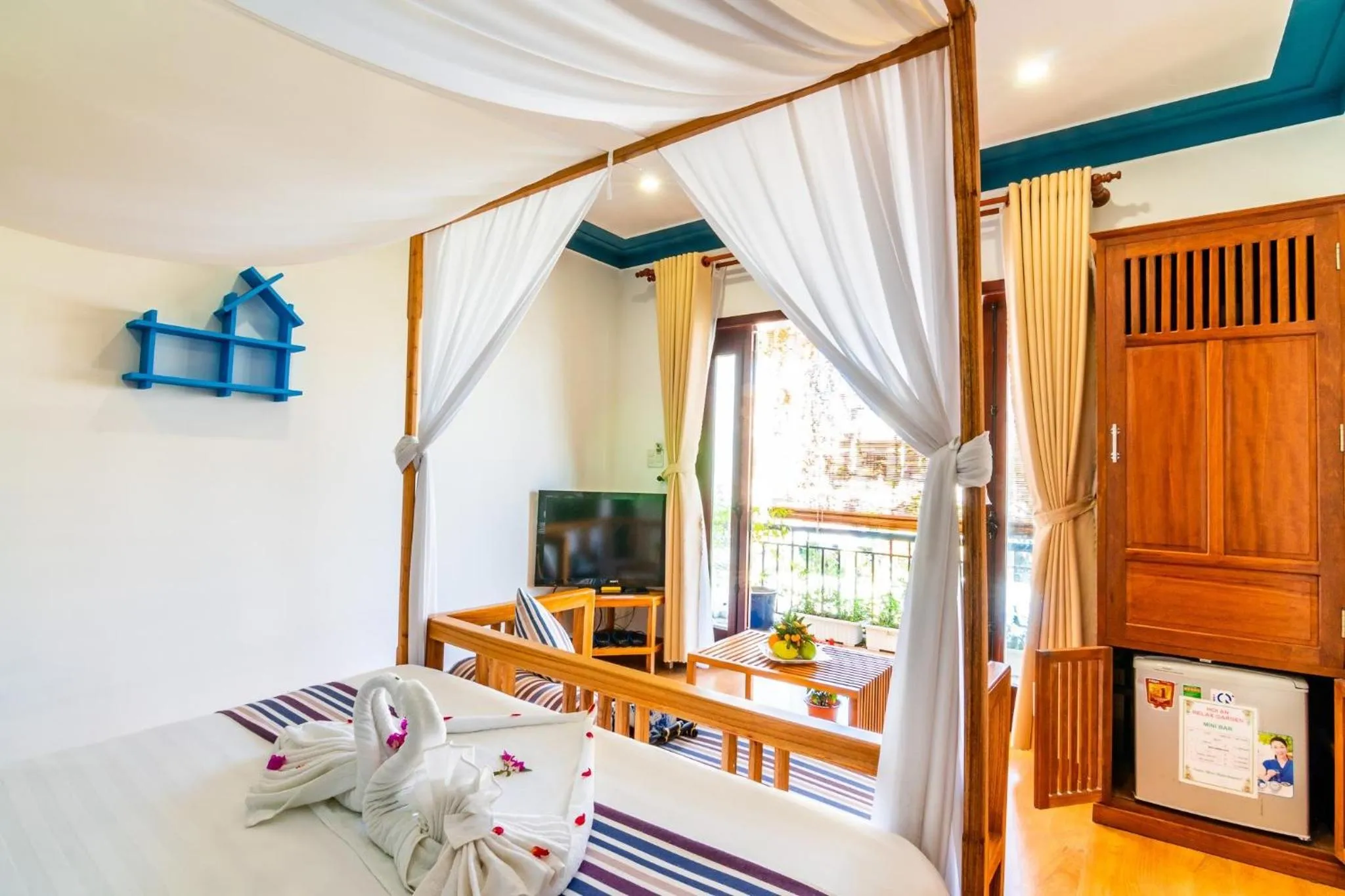 Bed in Relax Garden Boutique Villa Hoi An