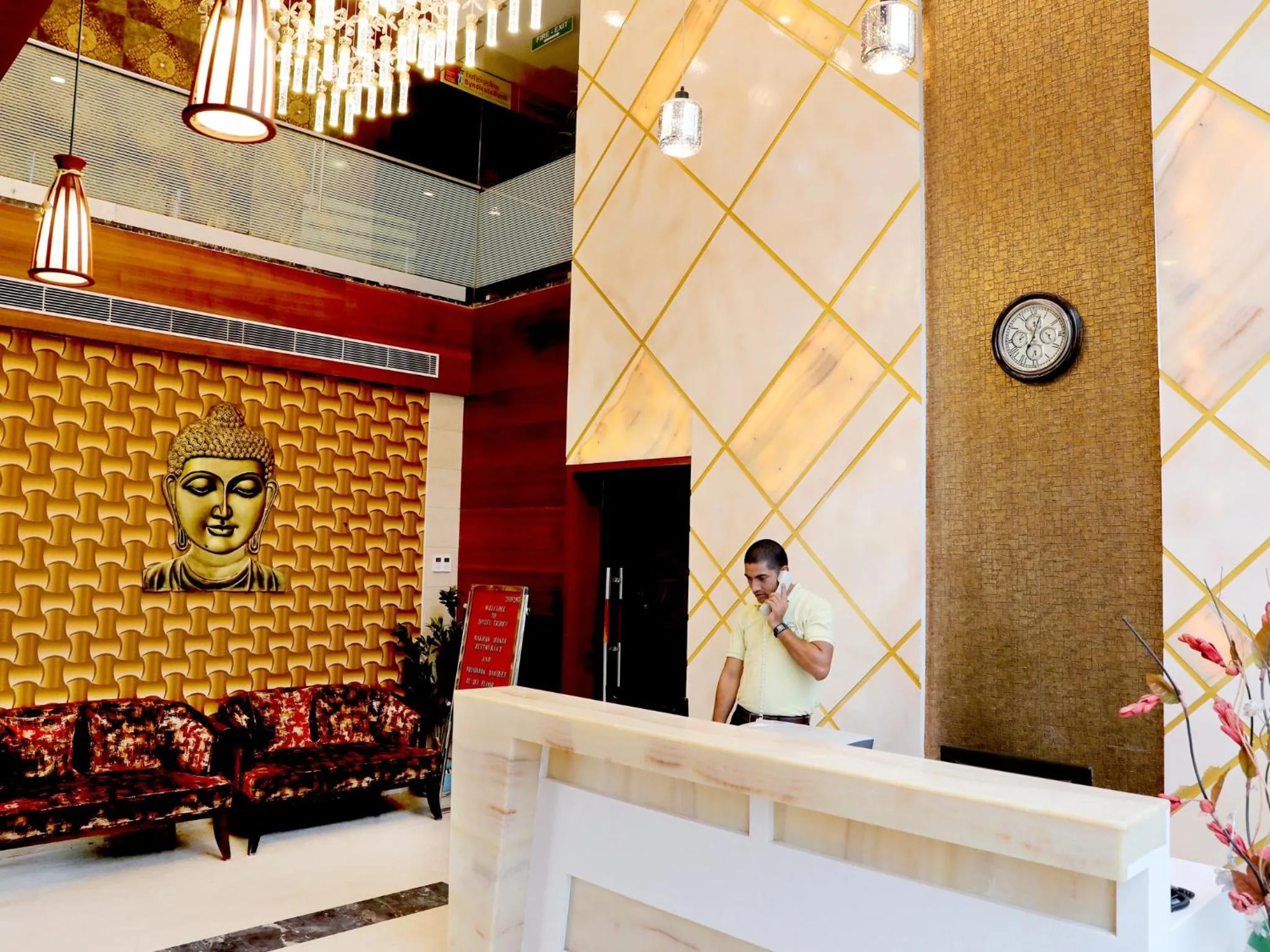 Lobby or reception in Hotel Tridev