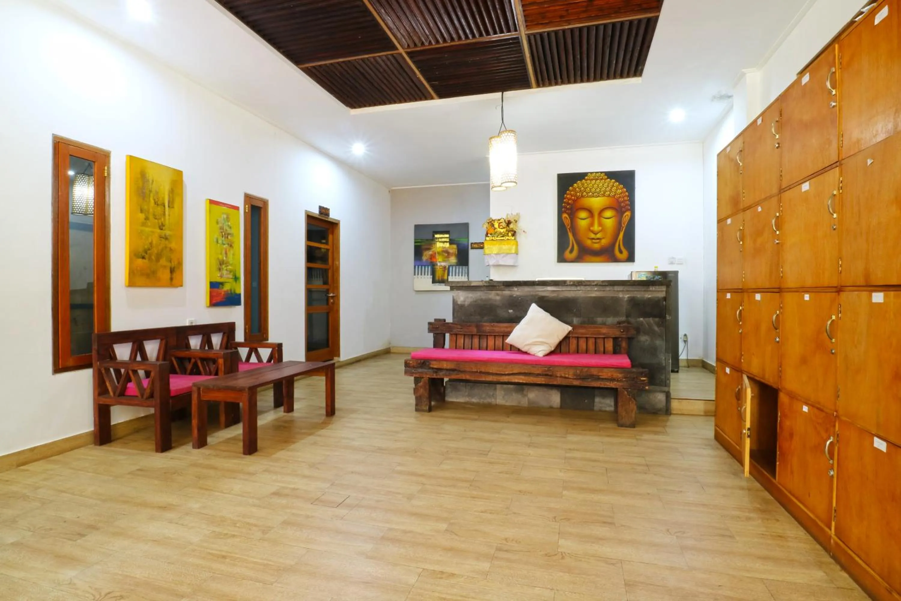 Lounge or bar, Bed in New Ubud Hostel