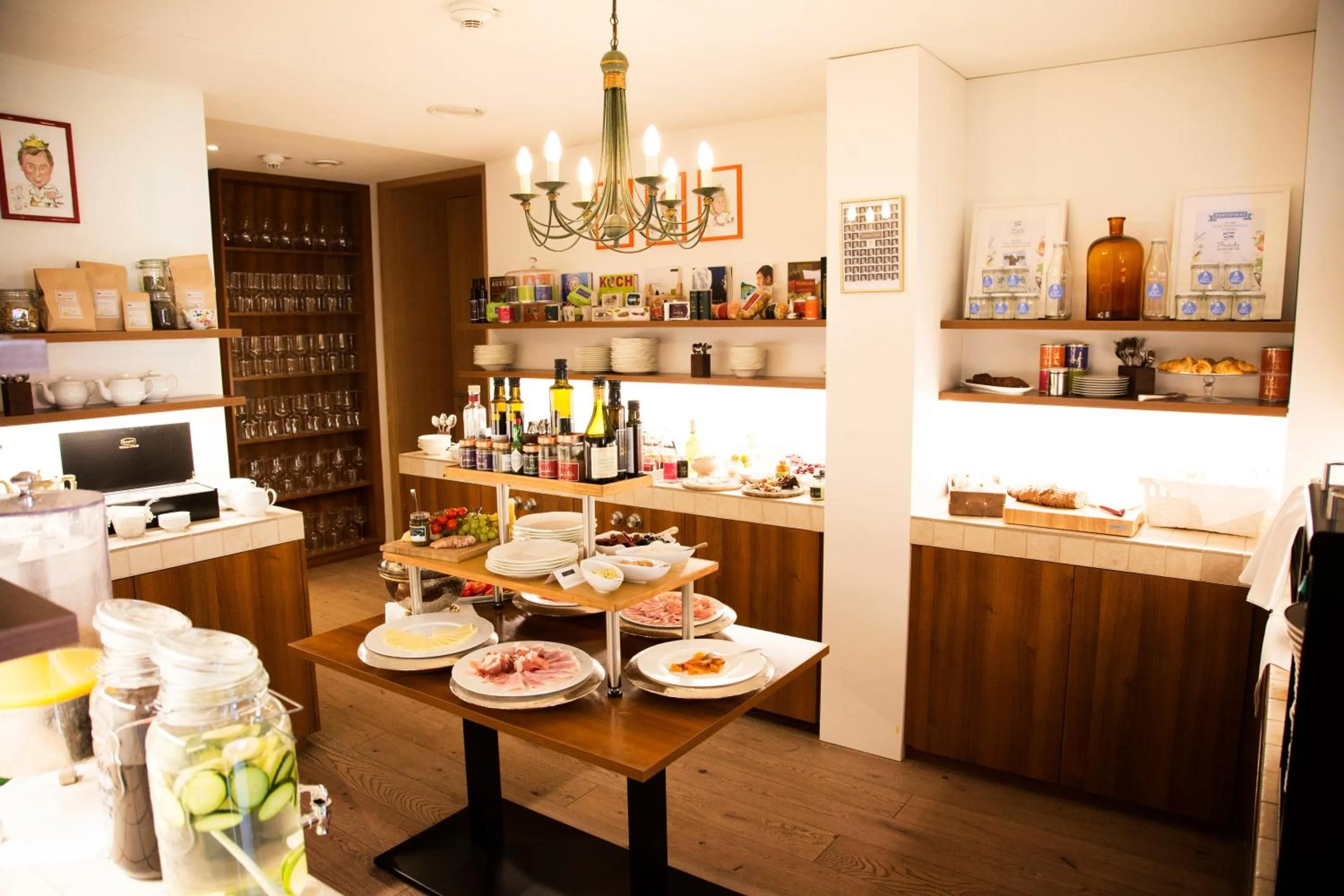 Buffet breakfast in MÖRWALD Relais & Châteaux Hotel am Wagram